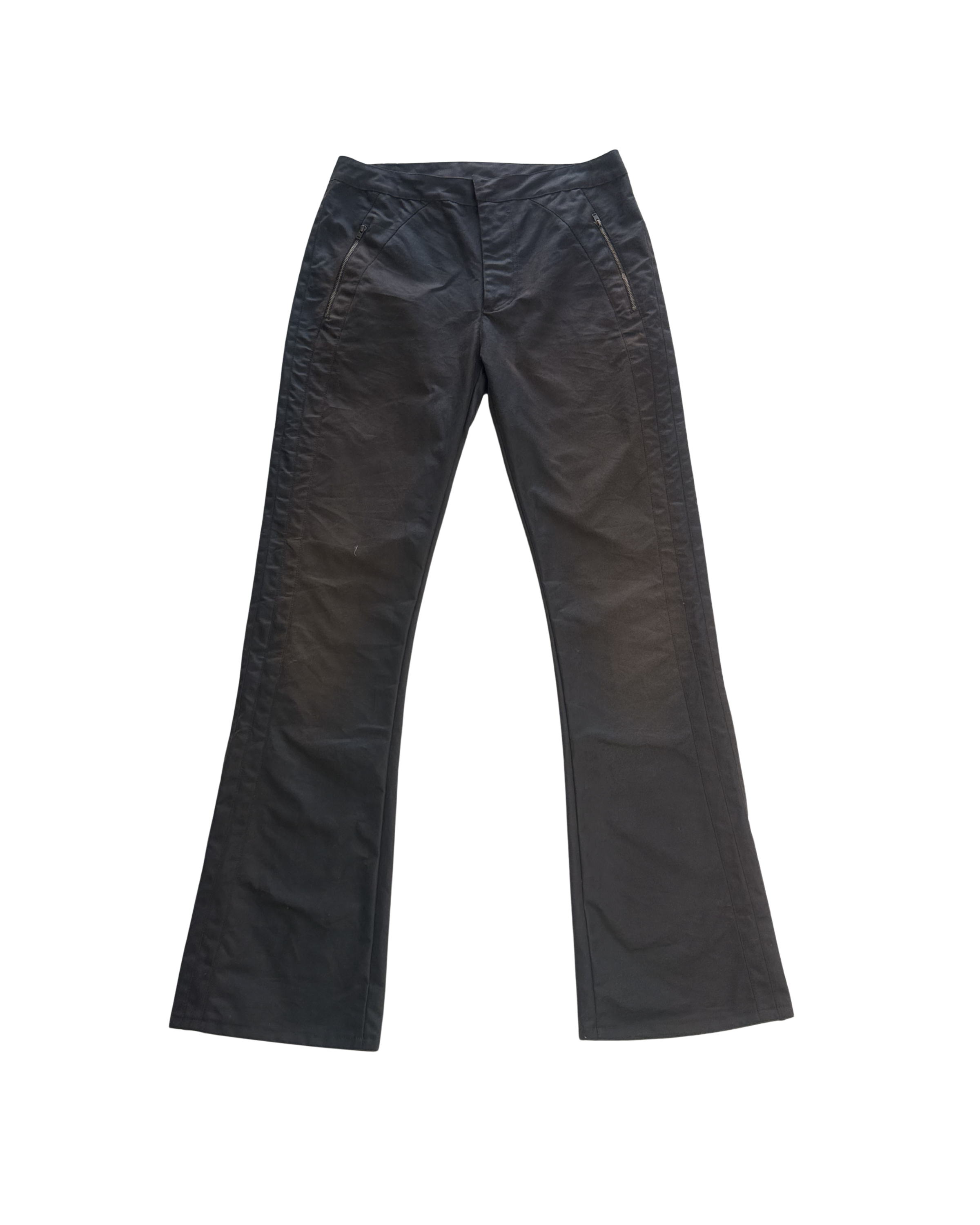 046 WAXED PANTS – DARK BROWN