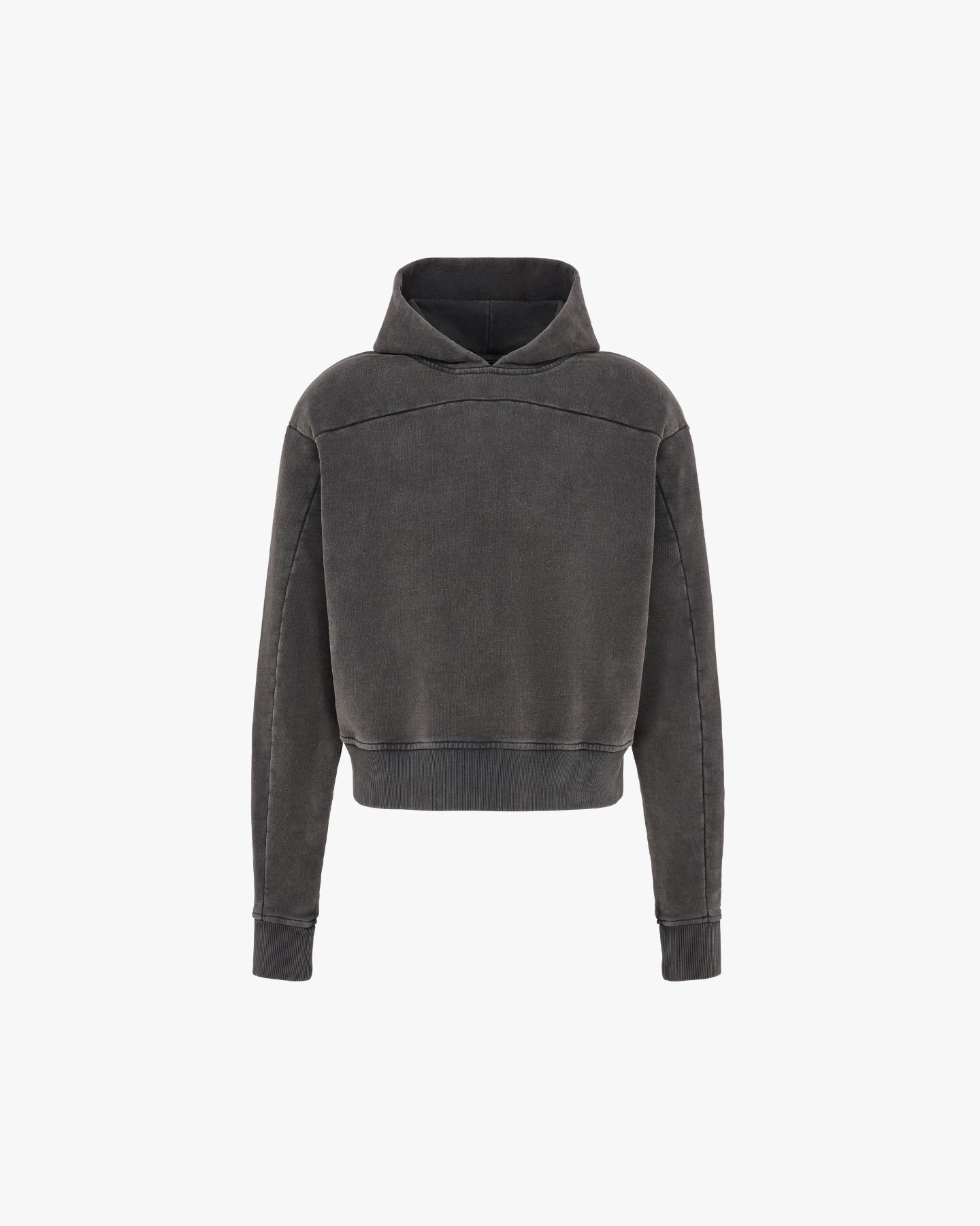 'FALIH' SHOULDER PAD HOODIE – ASH GREY
