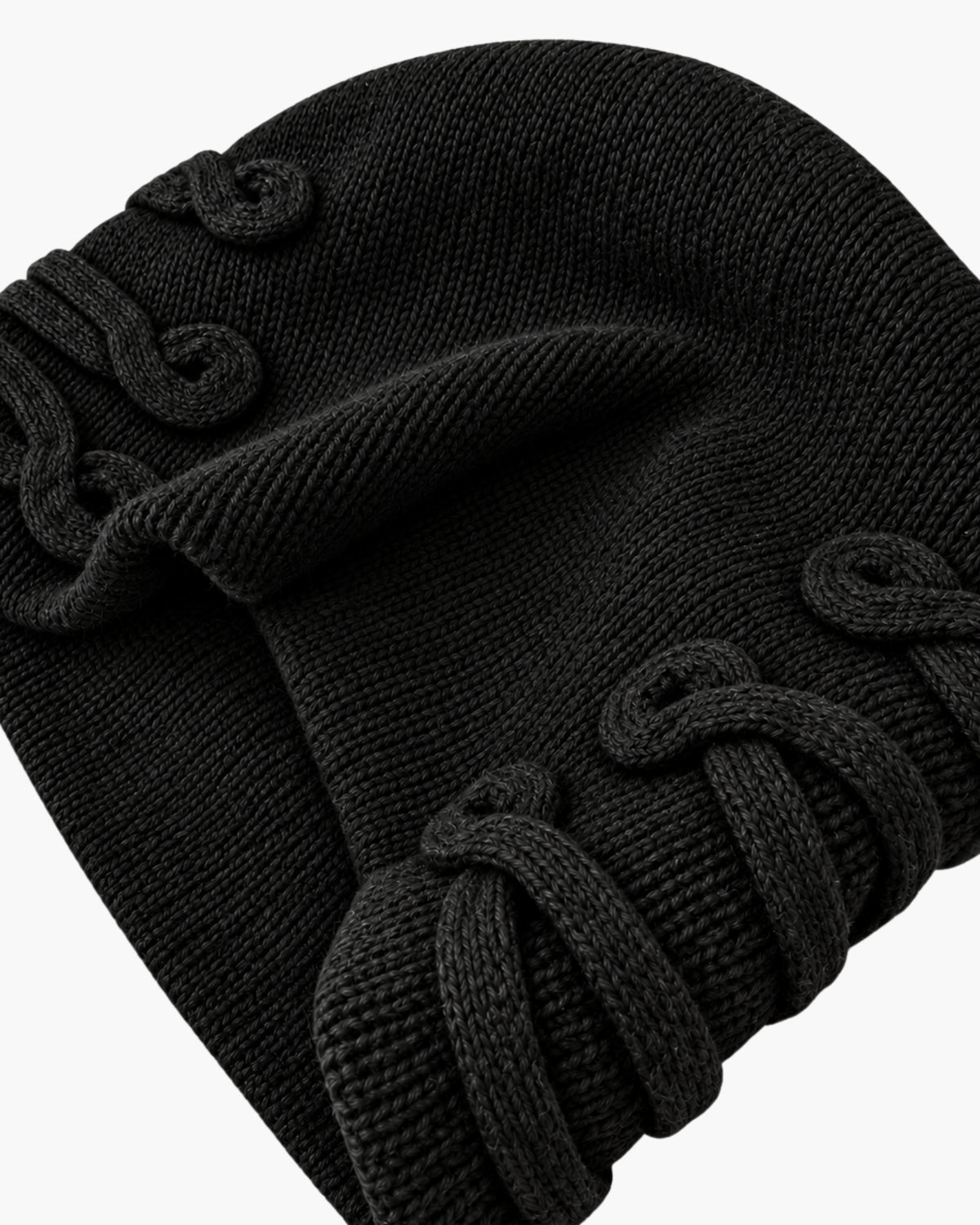 'AMON' LACING BEANIE – BLACK