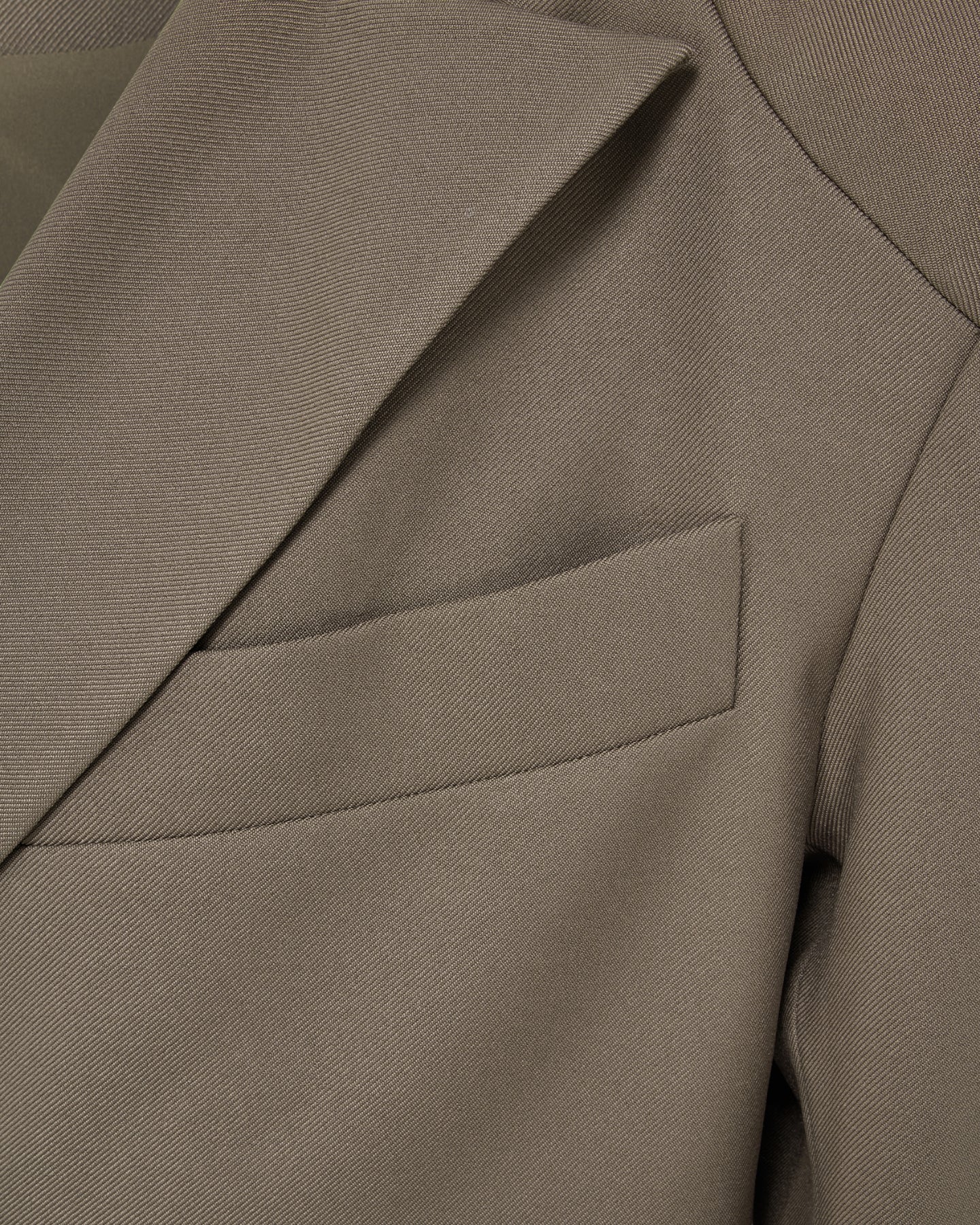 'HAMZA' TWILL KIMONO BLAZER - TAN