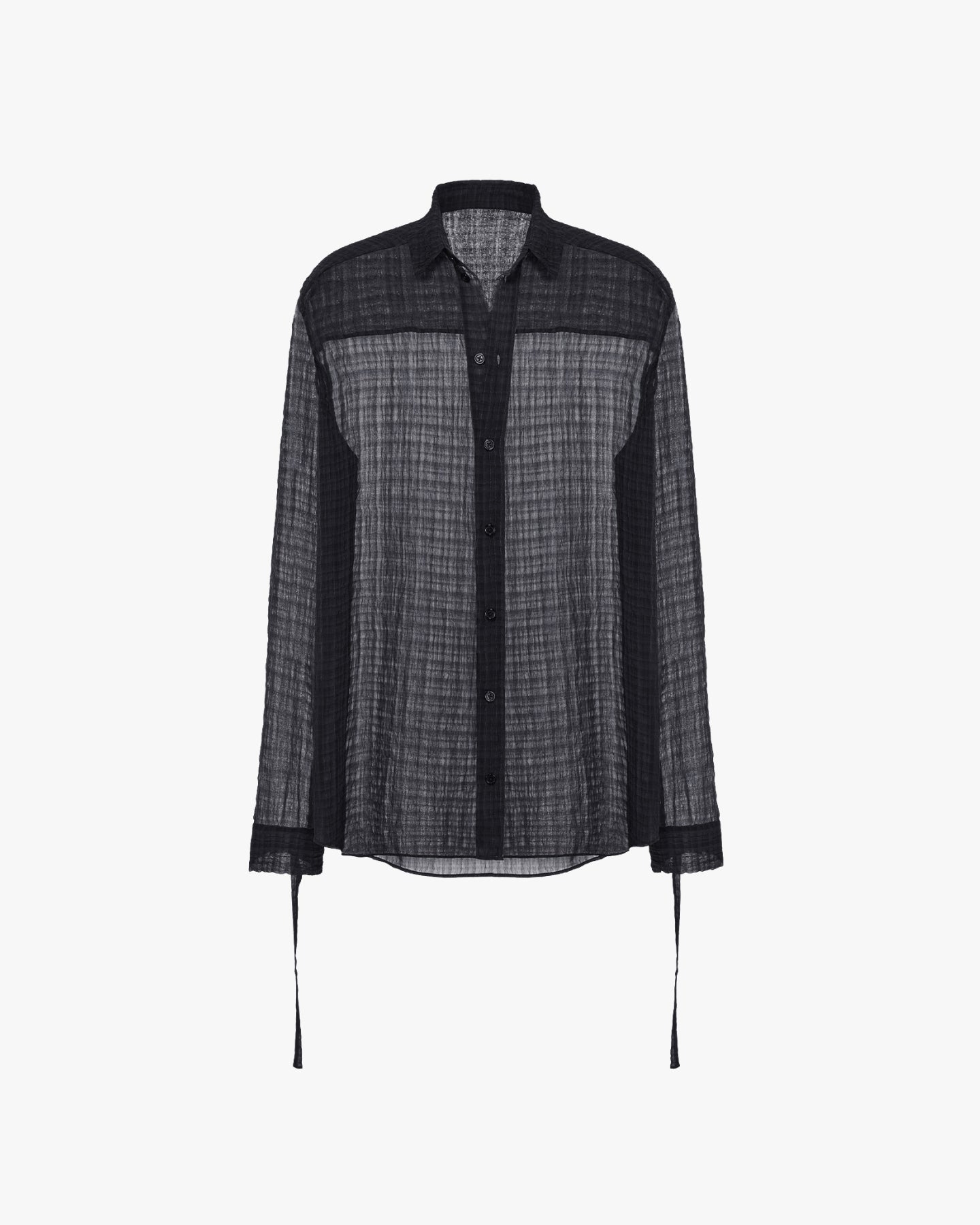 OSMIN' SHEER SHIRT – BLACK