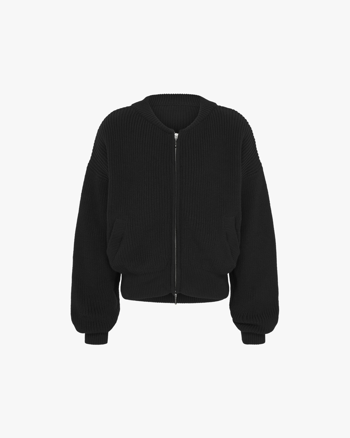 Entity Knit Bomber Jacket Black