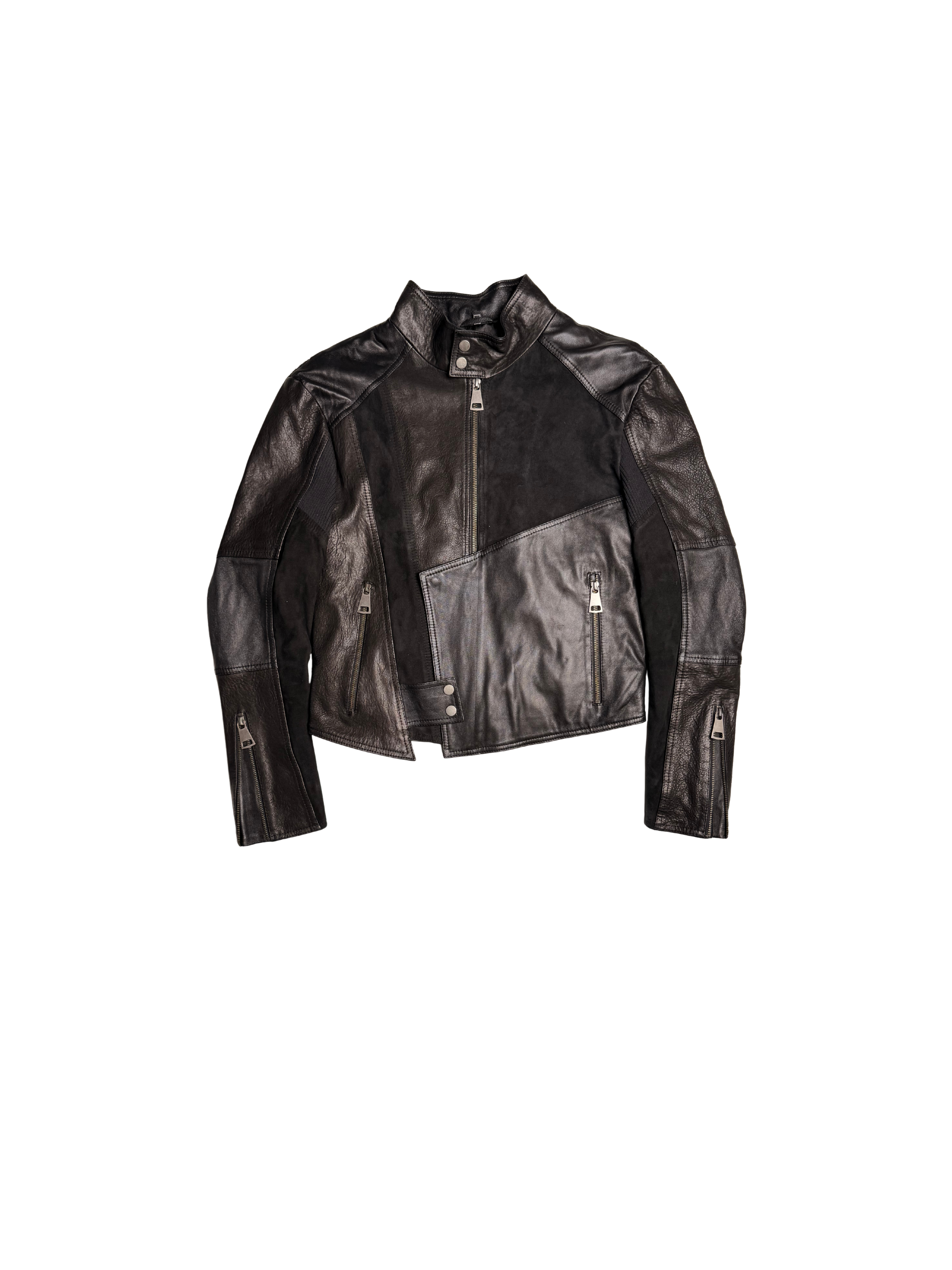 073 LEATHER JACKET – BLACK