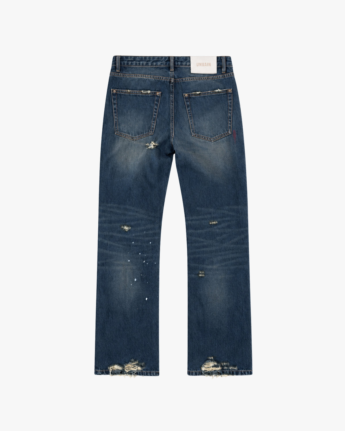 'RIAN' DISTRESSED DENIM – DARK BLUE
