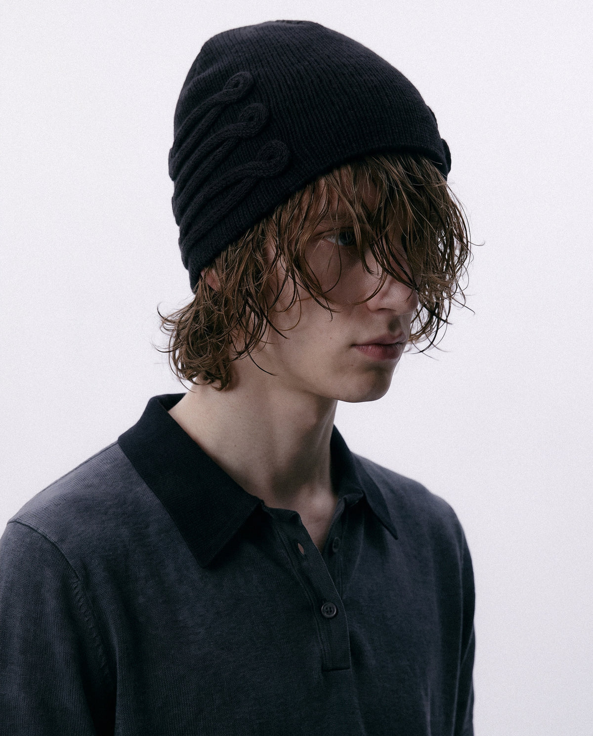 'AMON' LACING BEANIE – BLACK
