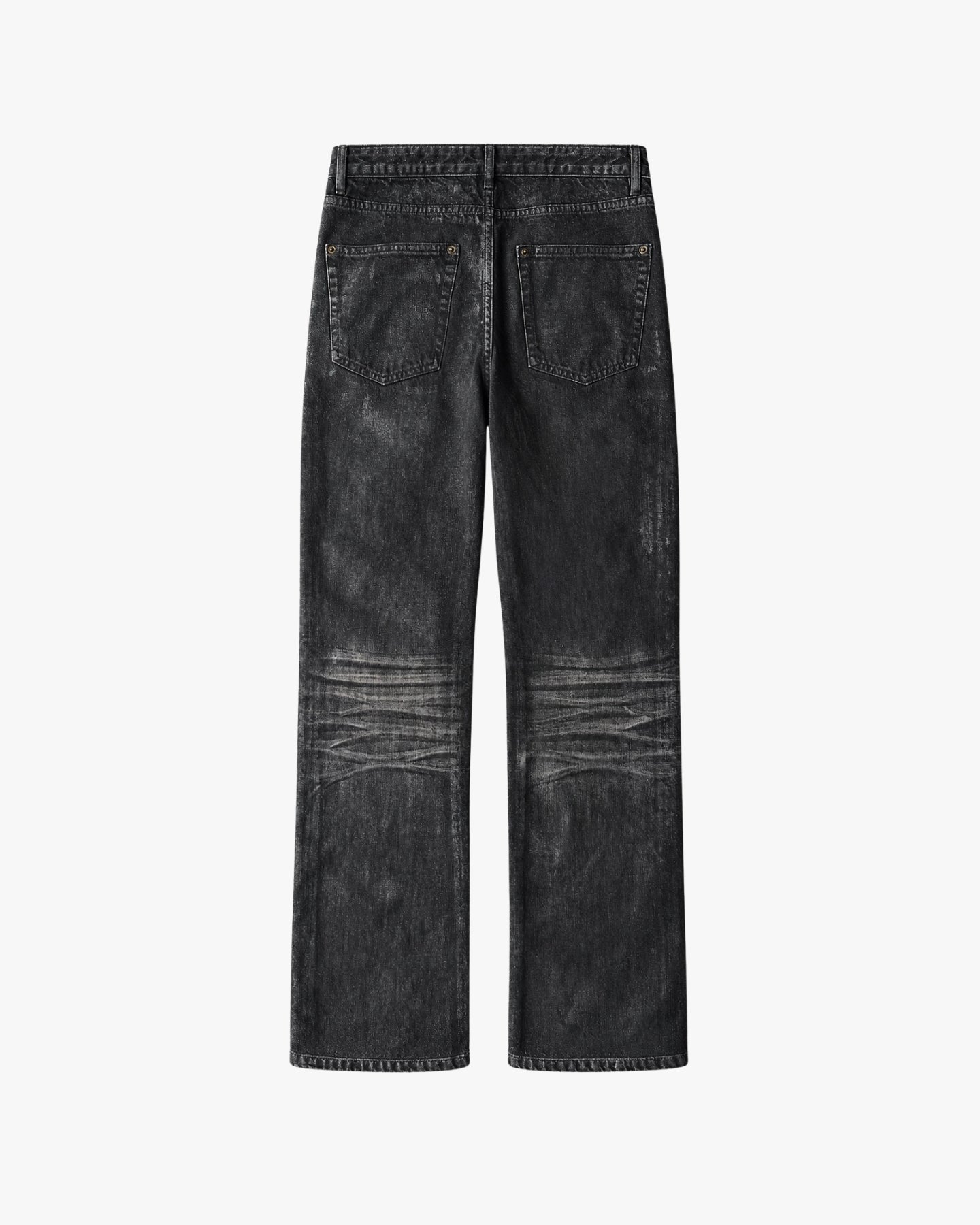 'RIAN' WAXED DENIM – WASHED GREY