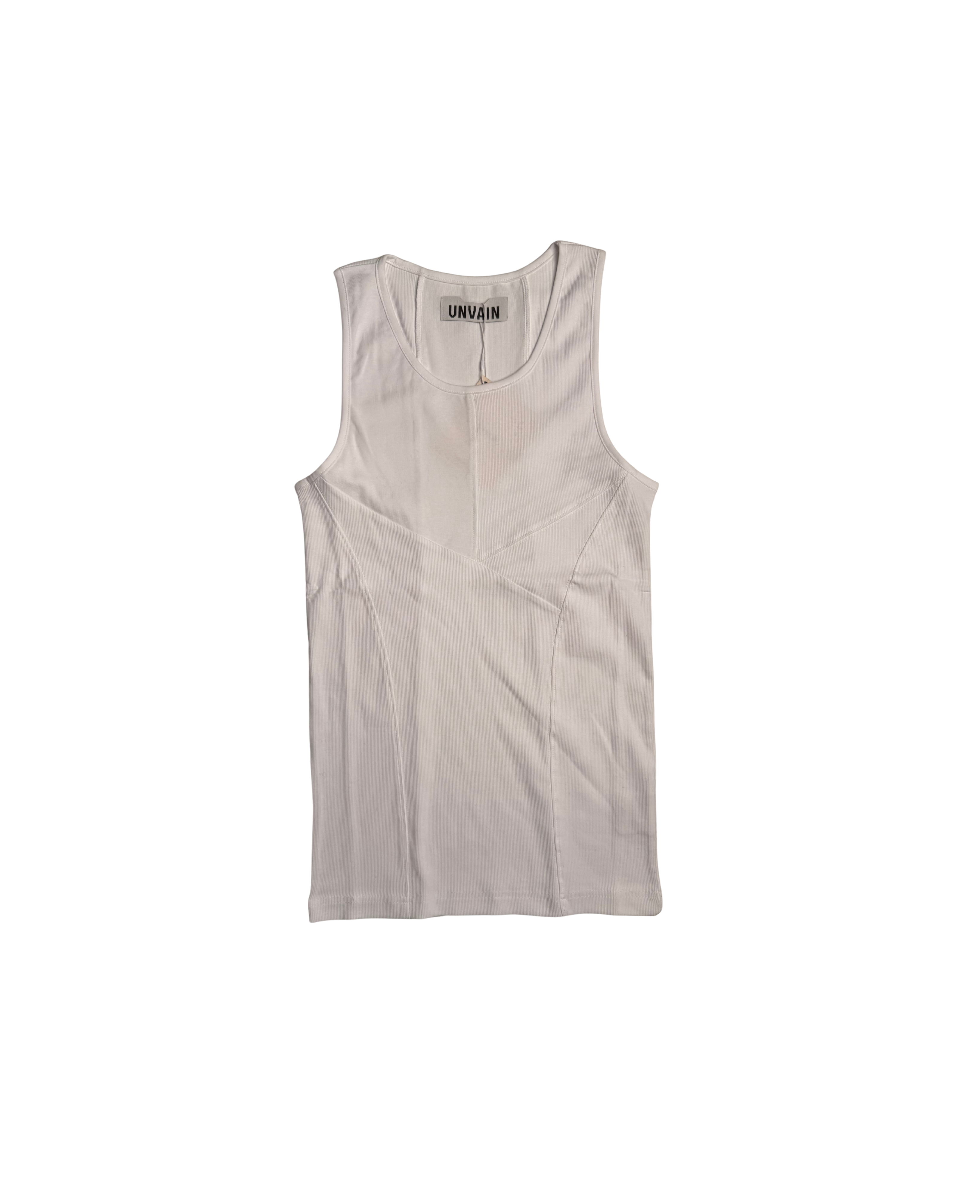 162 MIXED RIB TANKTOP – OFF WHITE