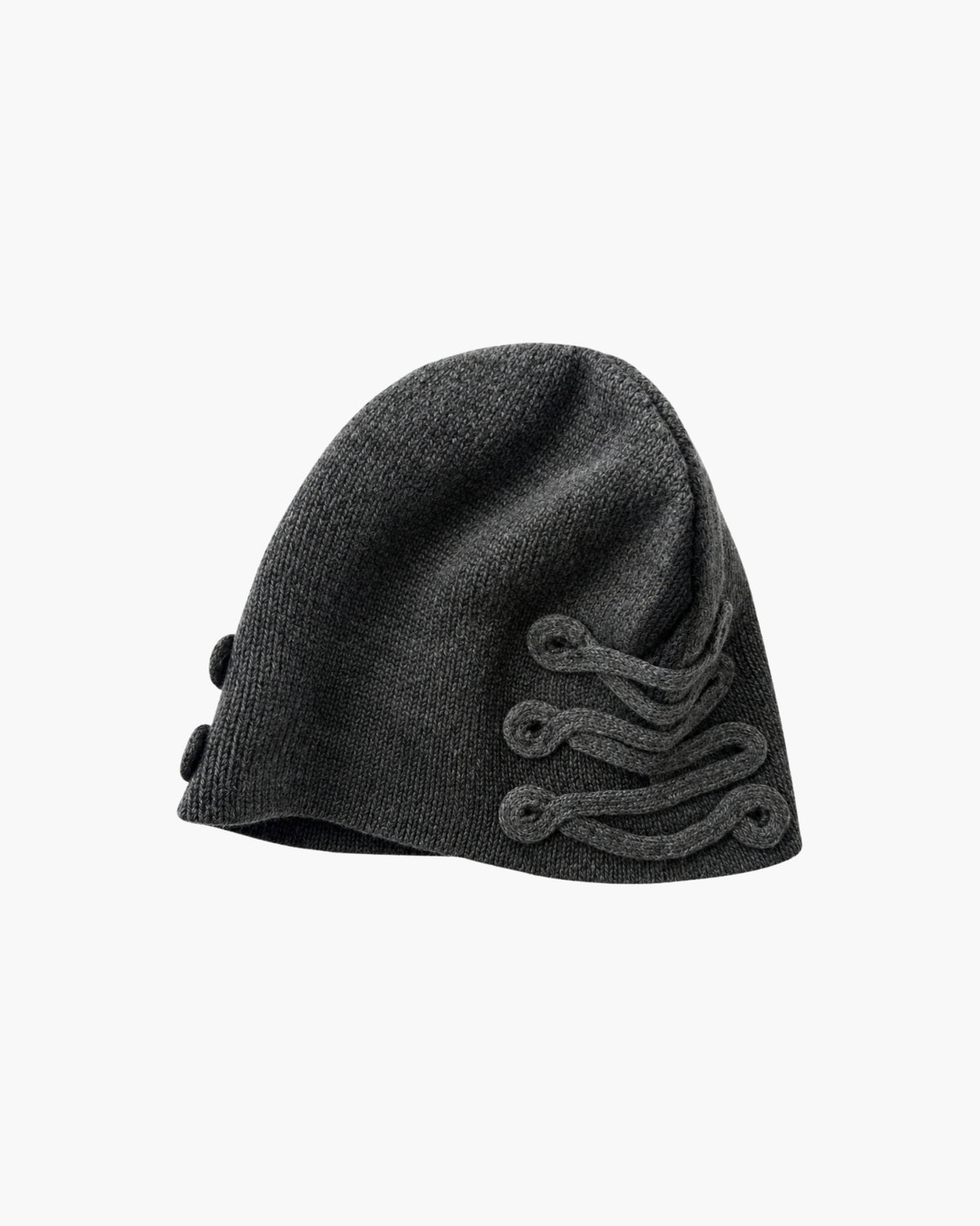 'AMON' LACING BEANIE – WASHED GREY