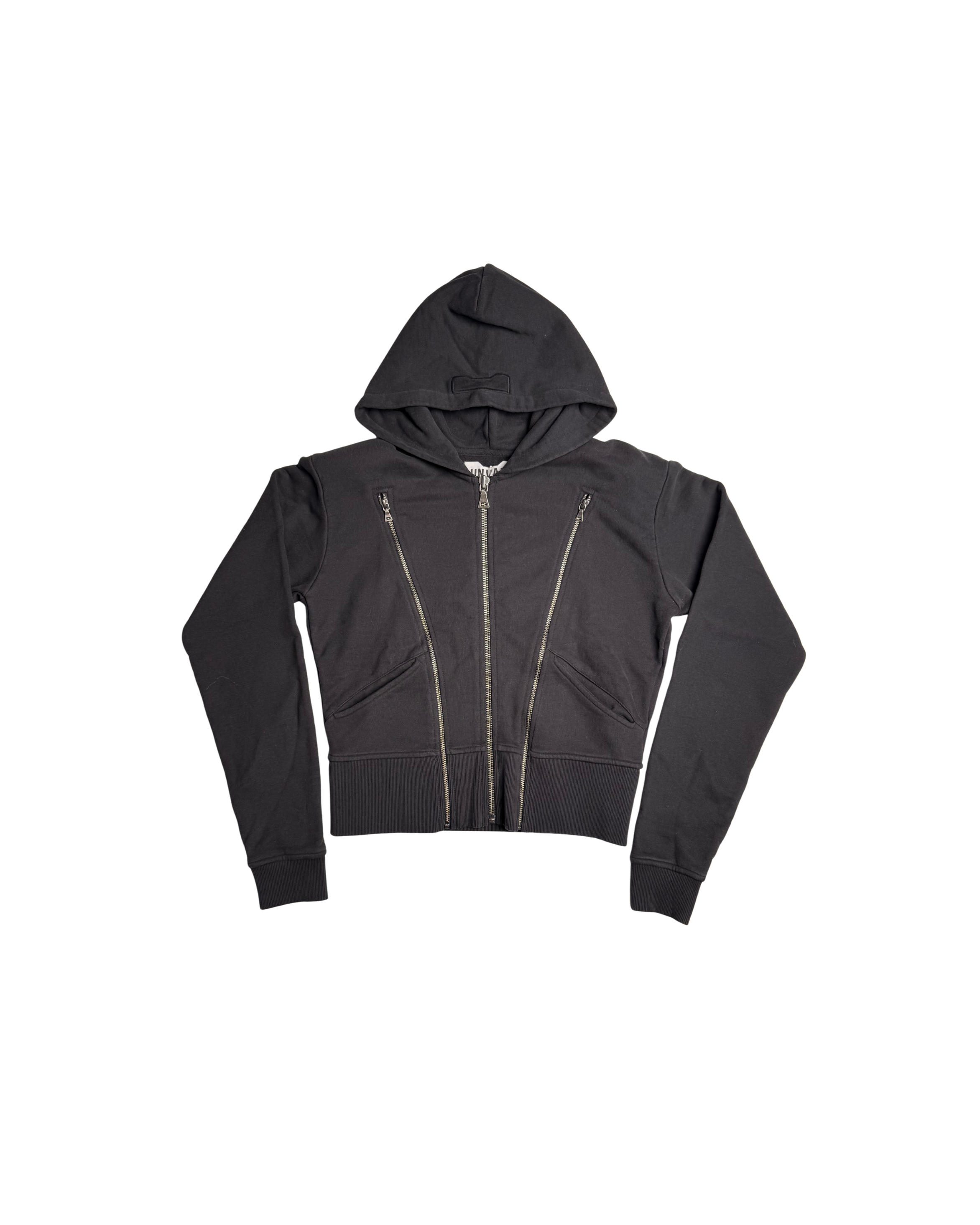 108 FITTED ZIPPER – WASHED BLACK