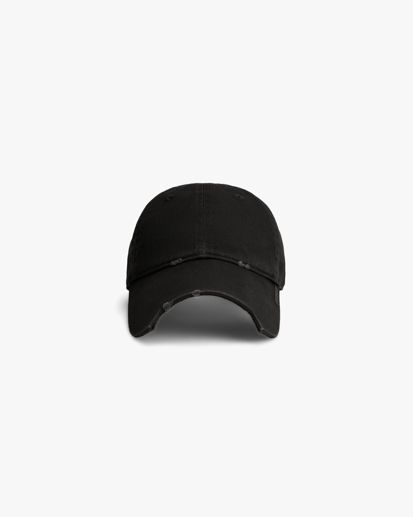 'RACHID' CUT-OUT CAP – WASHED BLACK