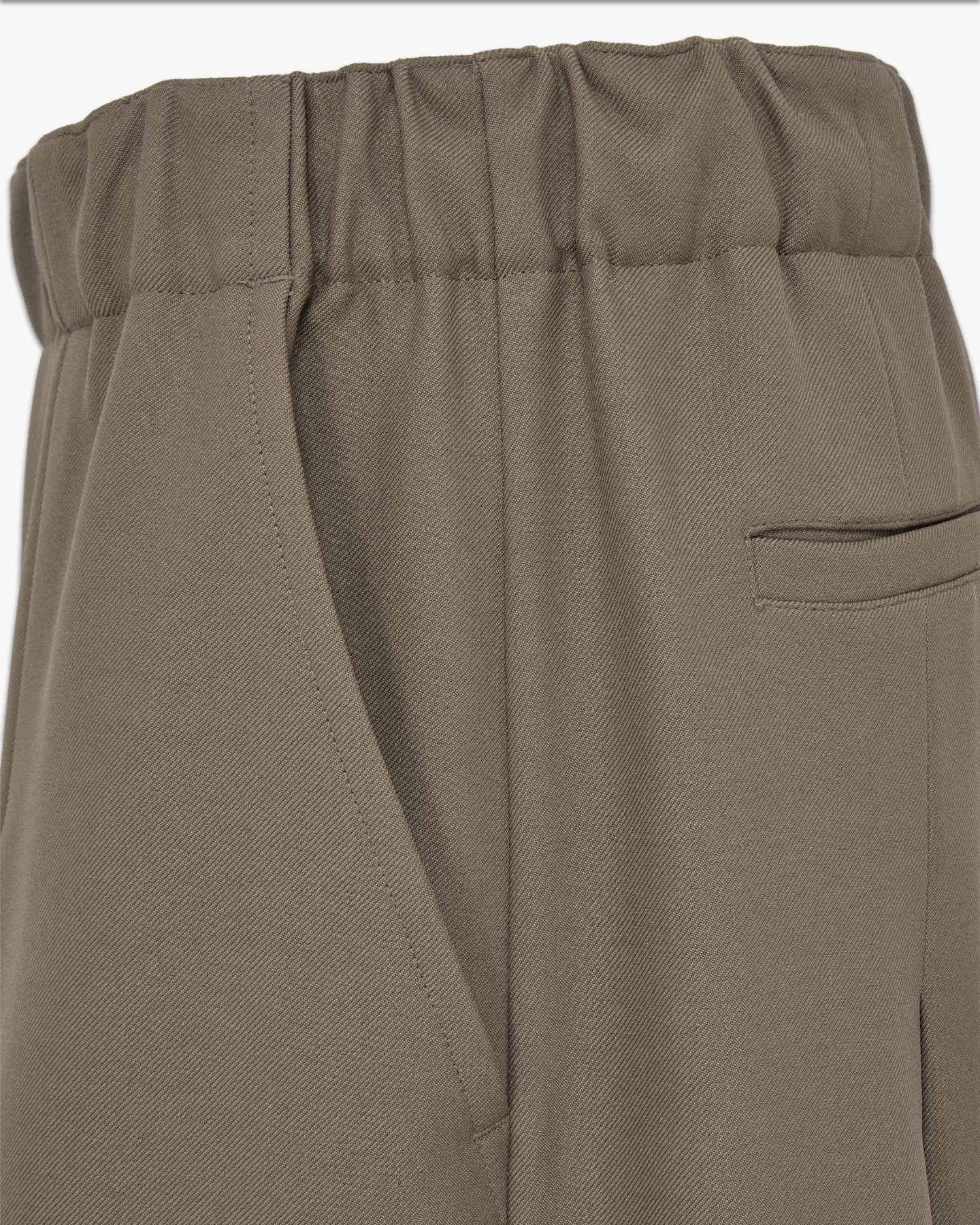 'RAAHA' TWILL WIDE-LEG SUITPANTS - TAN