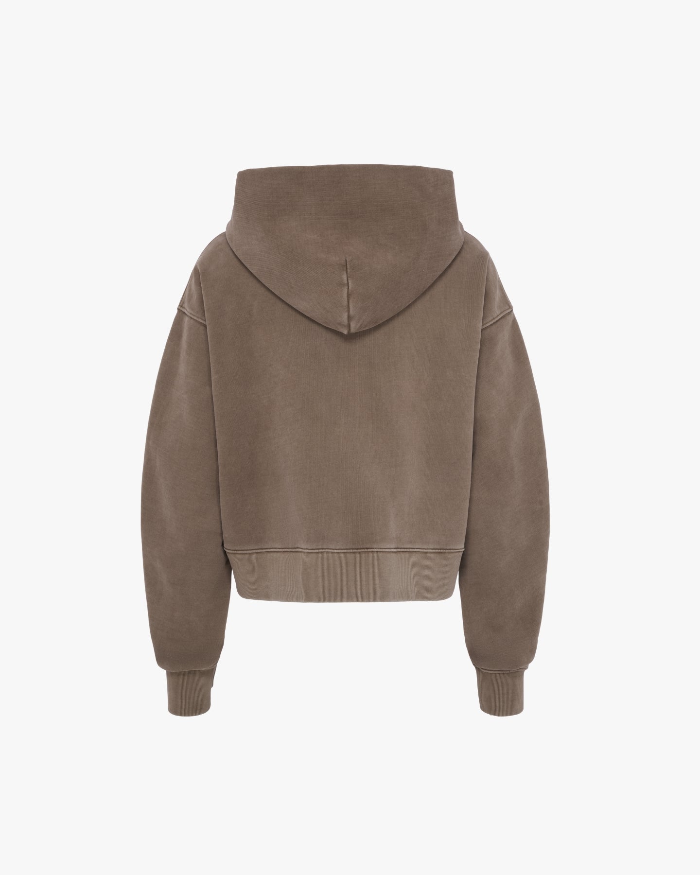 'RAYAD' PLEATED ZIP HOODIE – TAN
