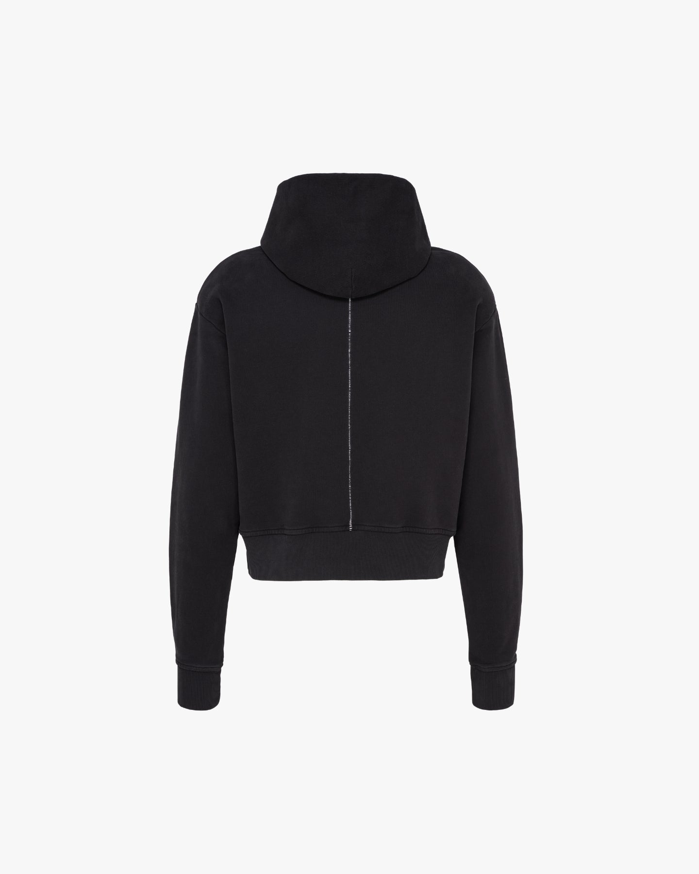 'FALIH' SHOULDER PAD HOODIE – WASHED BLACK