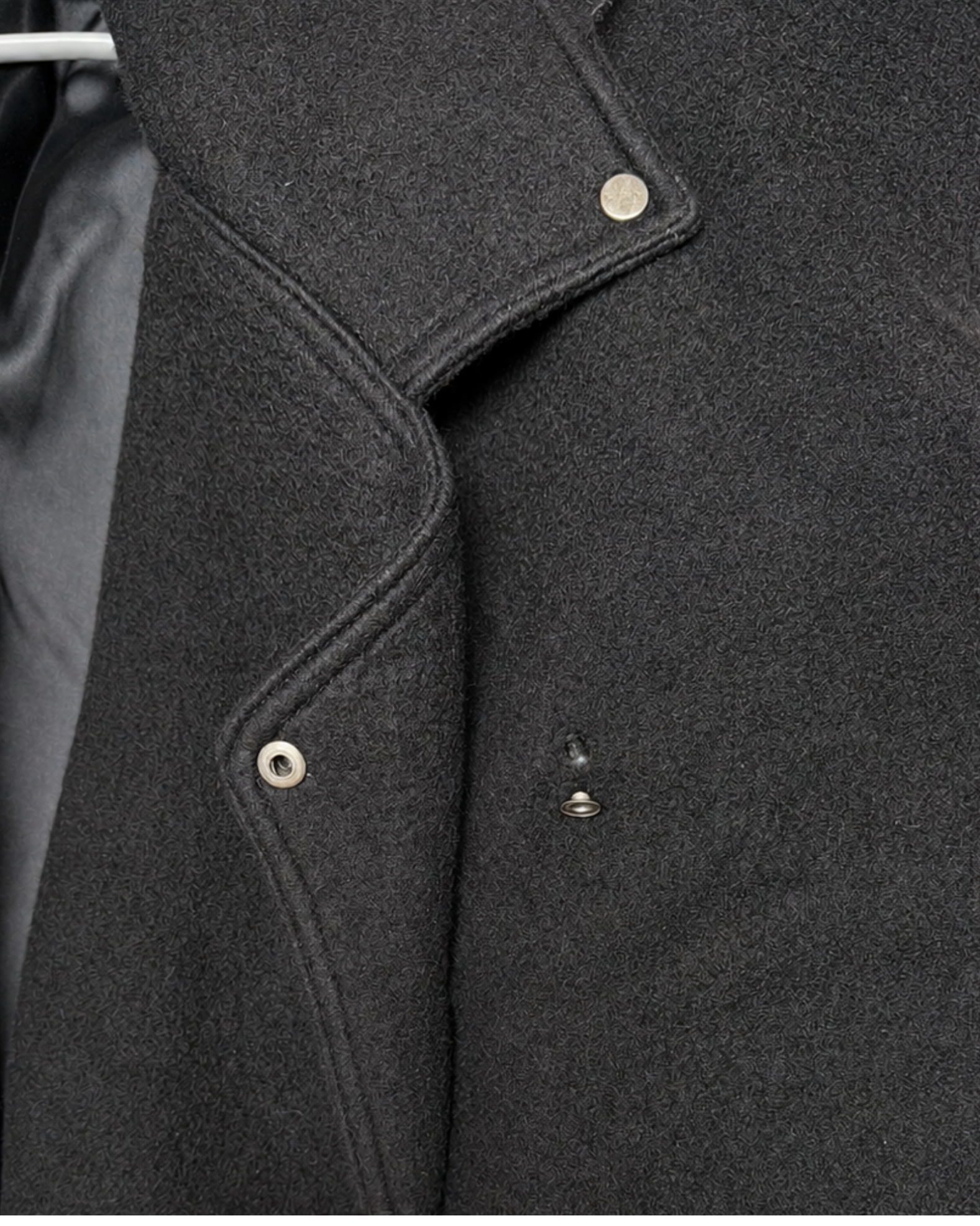 161 WOOL COAT – BLACK