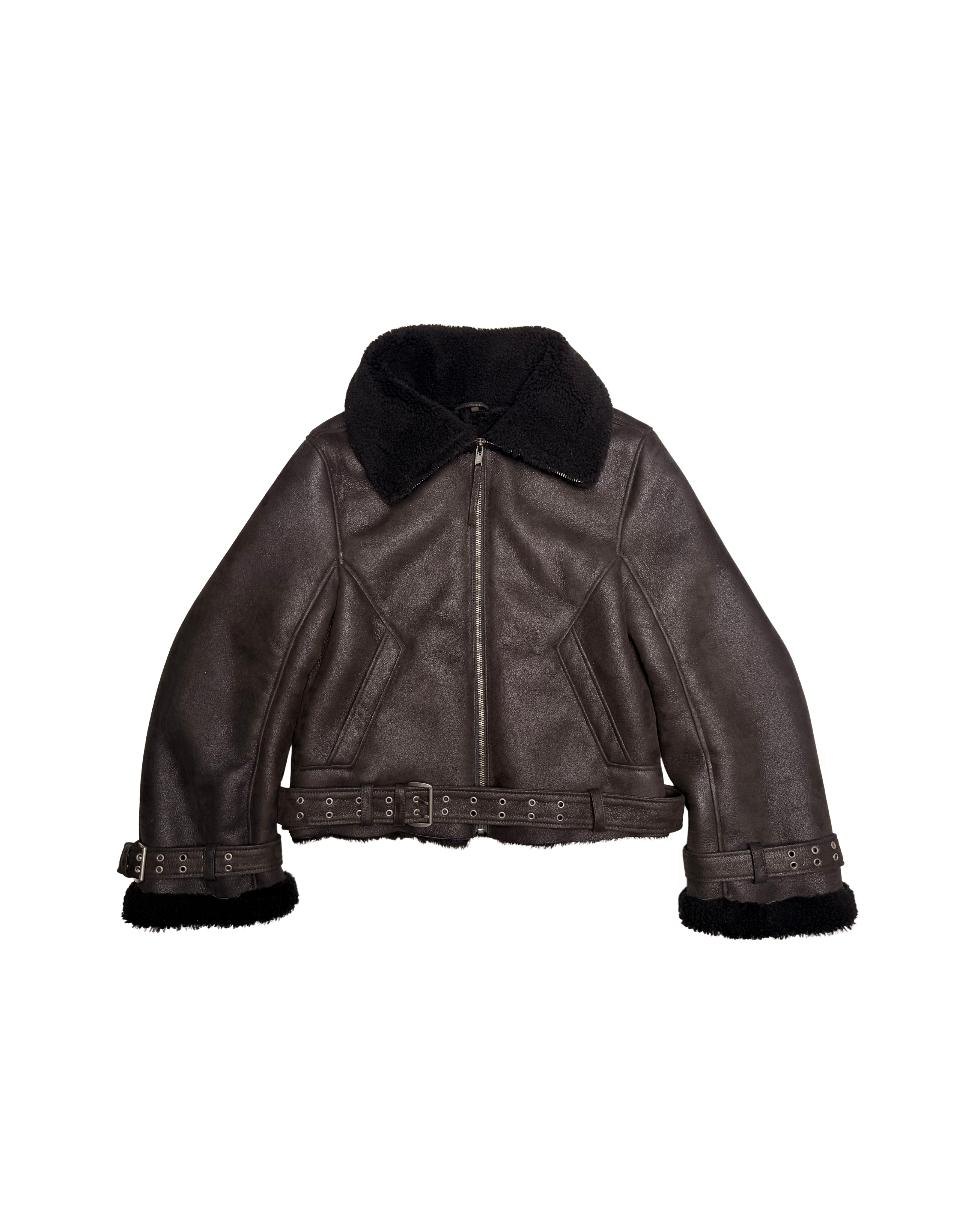 198 SHEARLING JACKET – BLACK