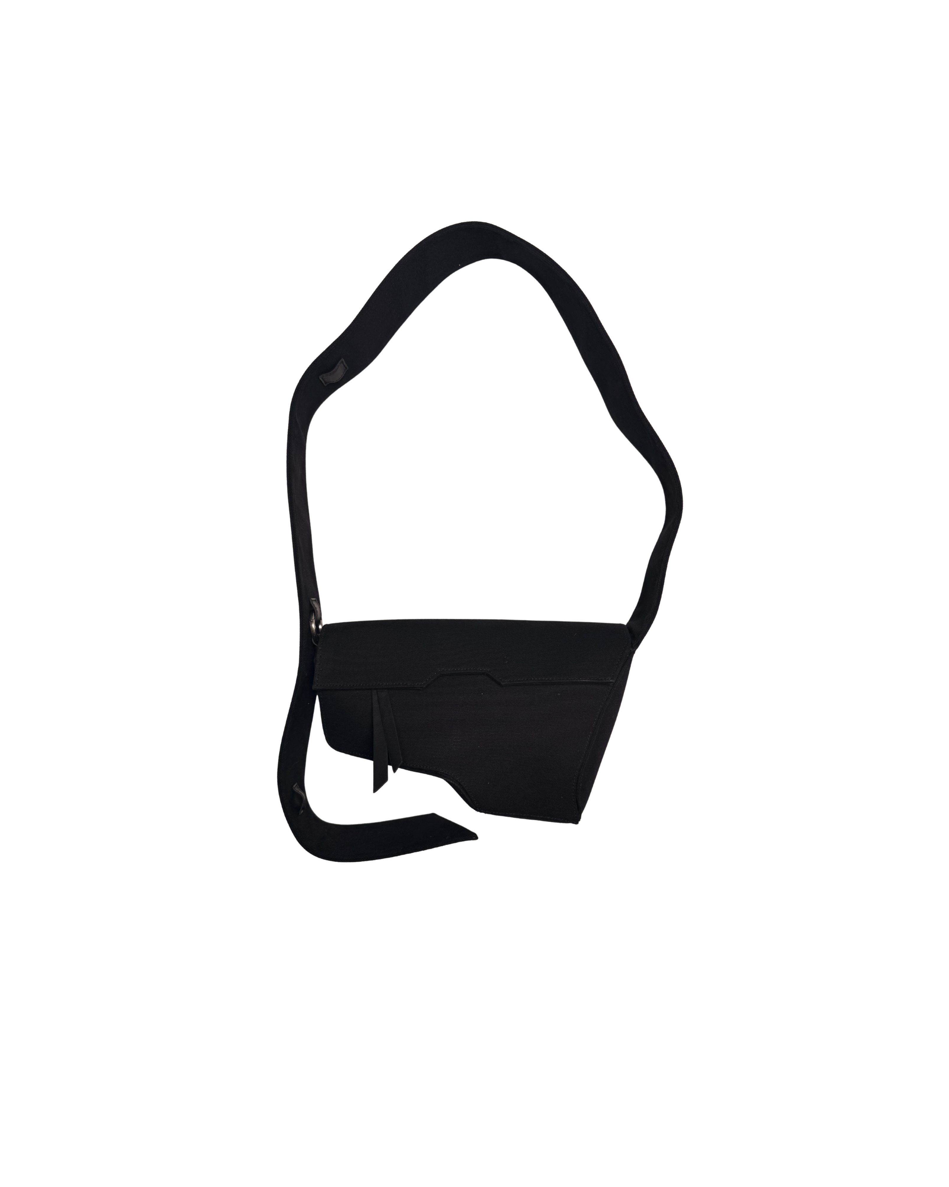 204 CANVAS SHOULDER BAG – BLACK