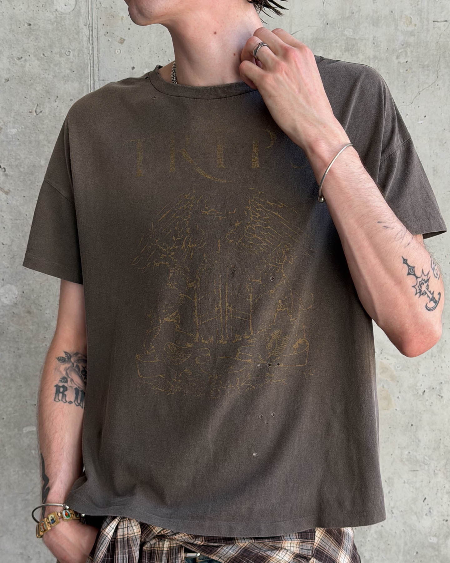'TRIPS' SHIRT – WASHED BROWN