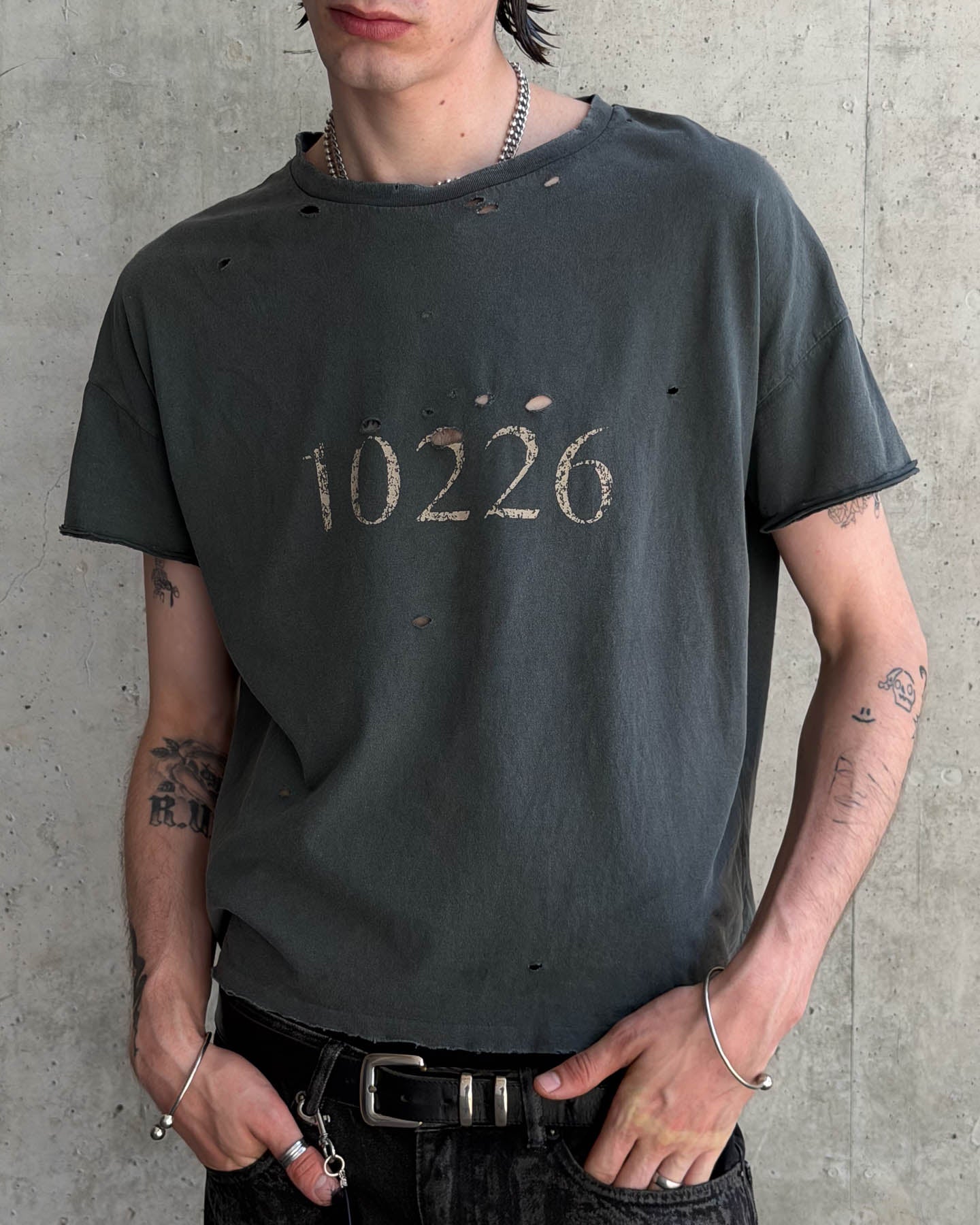 '10226' SHIRT – WASHED GREY