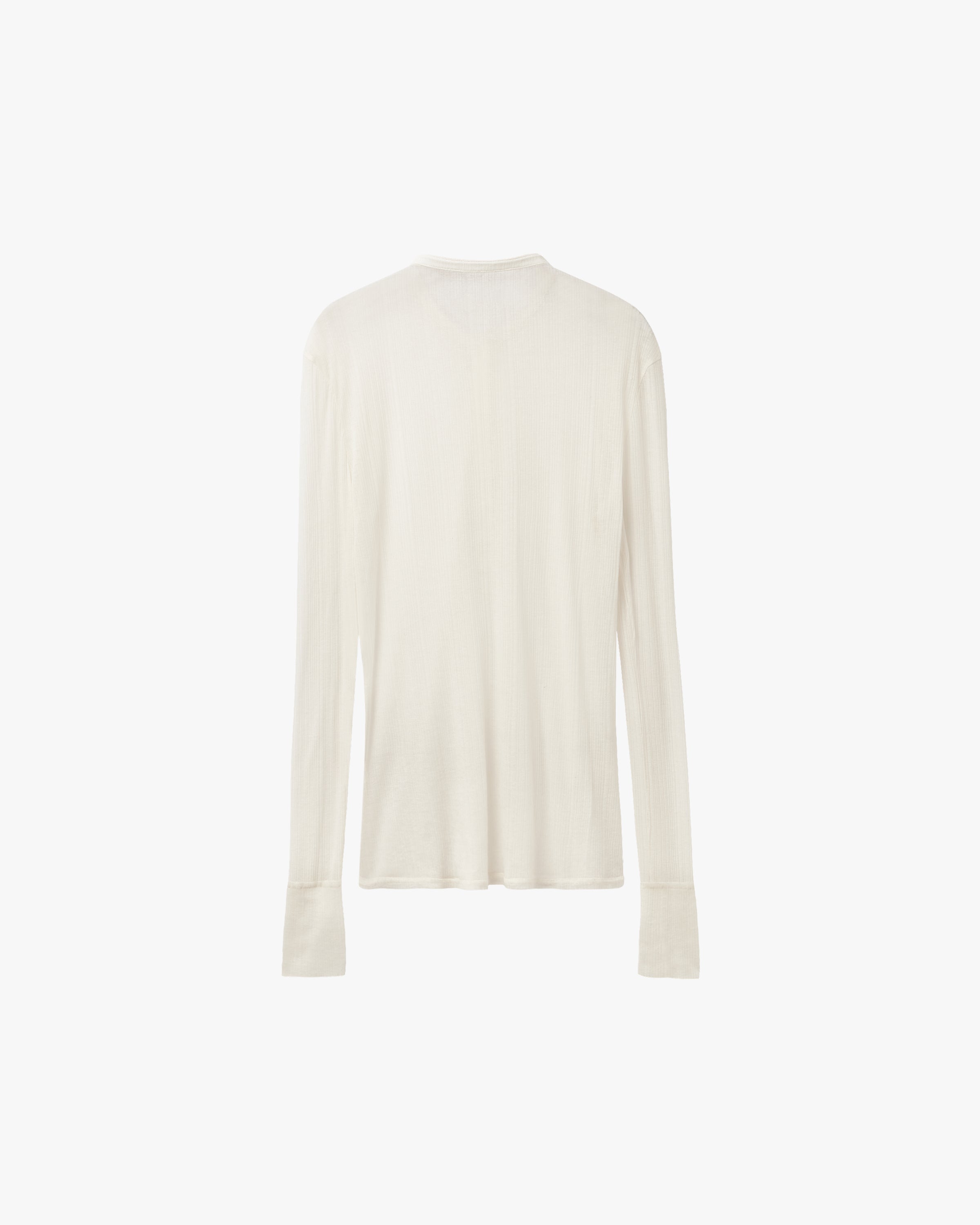 'LAVIN' SHEER LONGSLEEVE – AGED WHITE