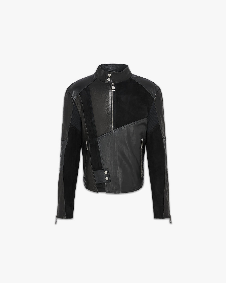 Skin tight leather on sale jacket