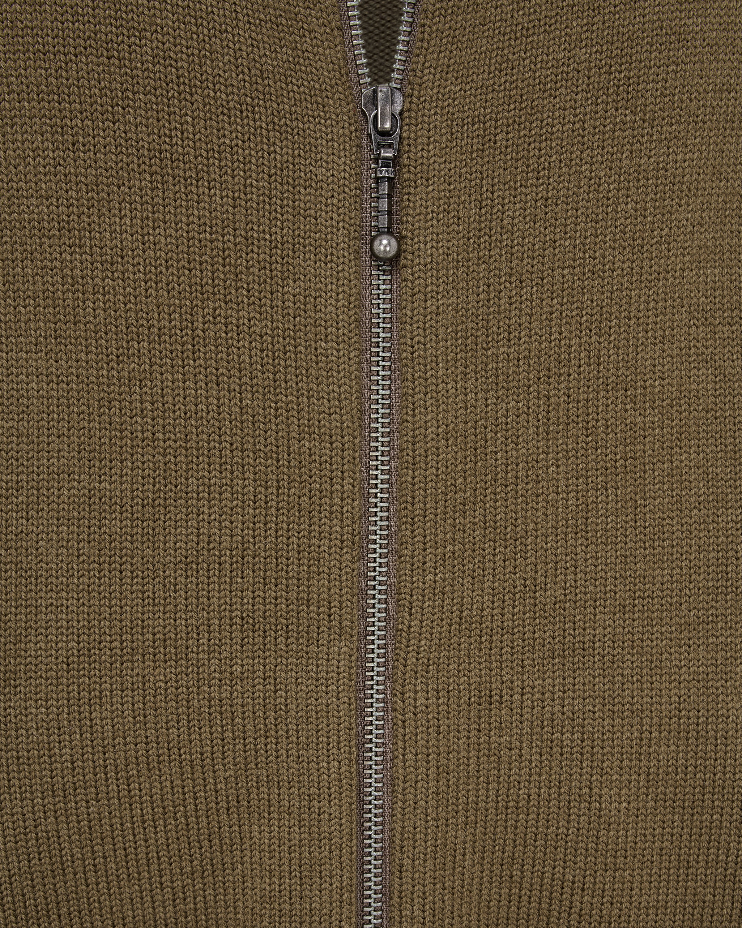 'DJAMAL' MERINO KNIT ZIPPER – TAN