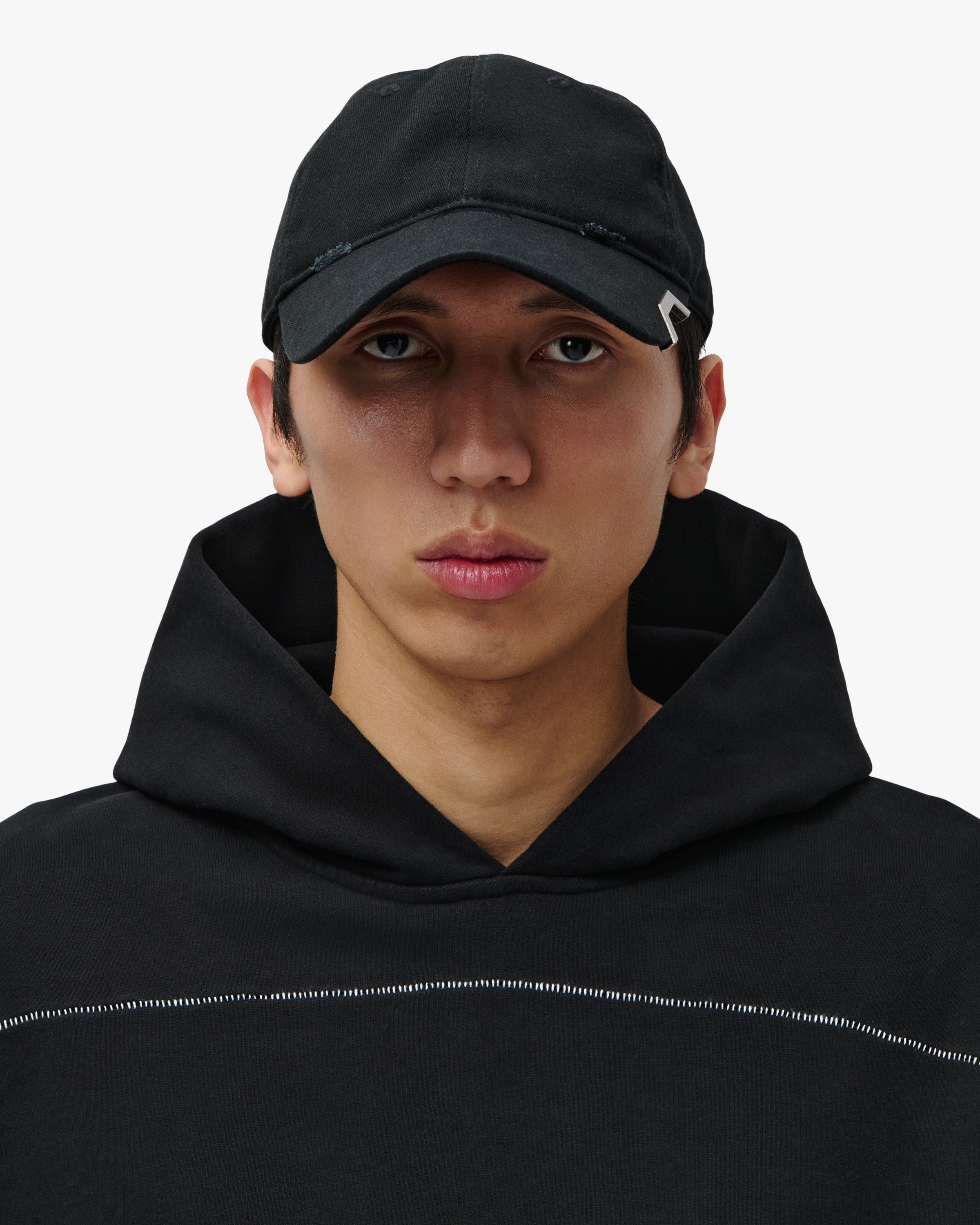 'YOUNES' METAL-TRIM CAP – WASHED BLACK