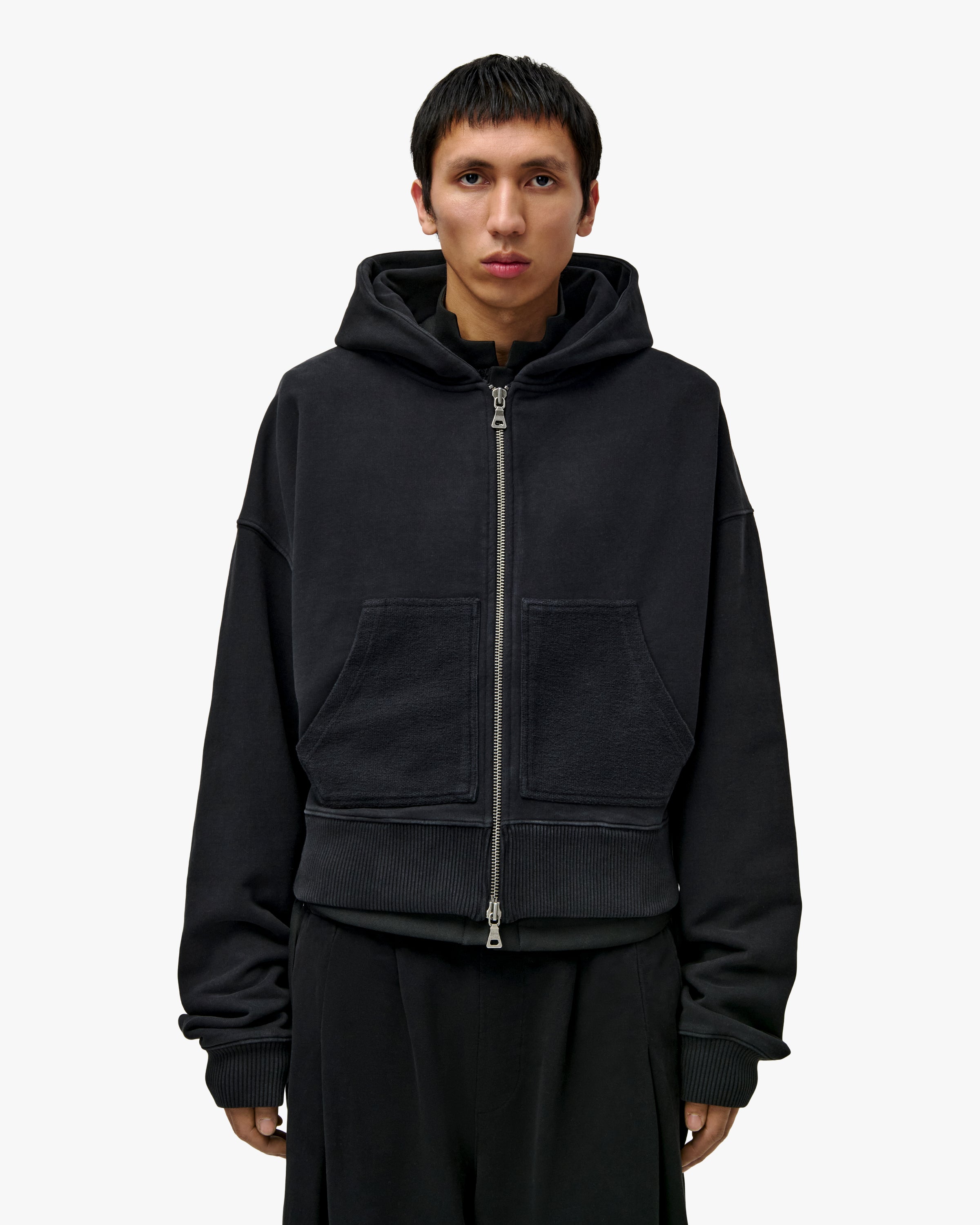 'DAN' ENTITY V2 ZIP HOODIE – WASHED BLACK