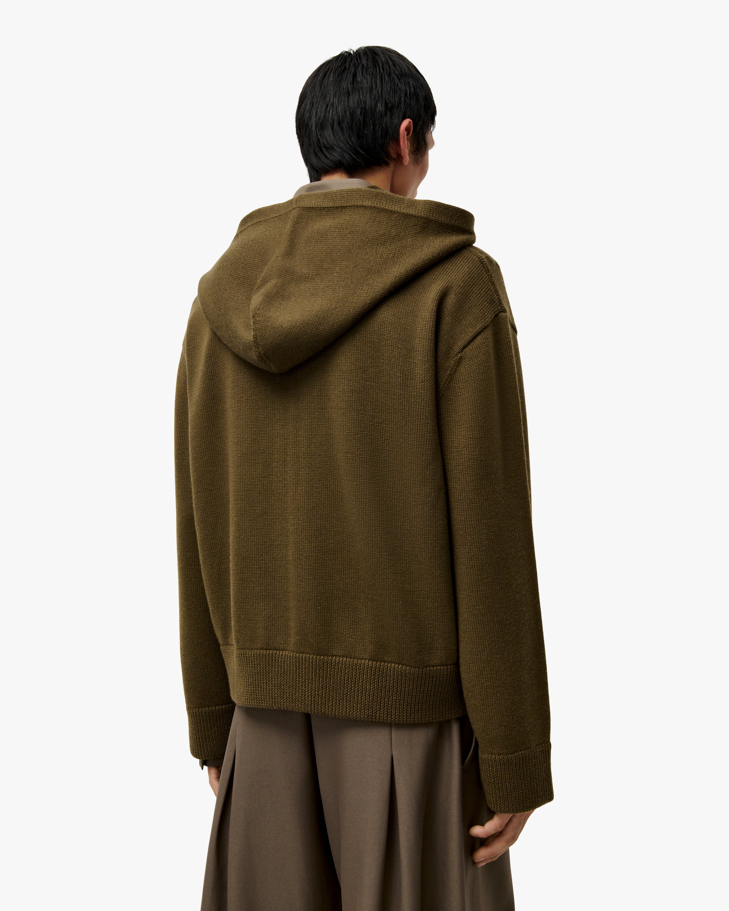 'DJAMAL' MERINO KNIT ZIPPER – TAN