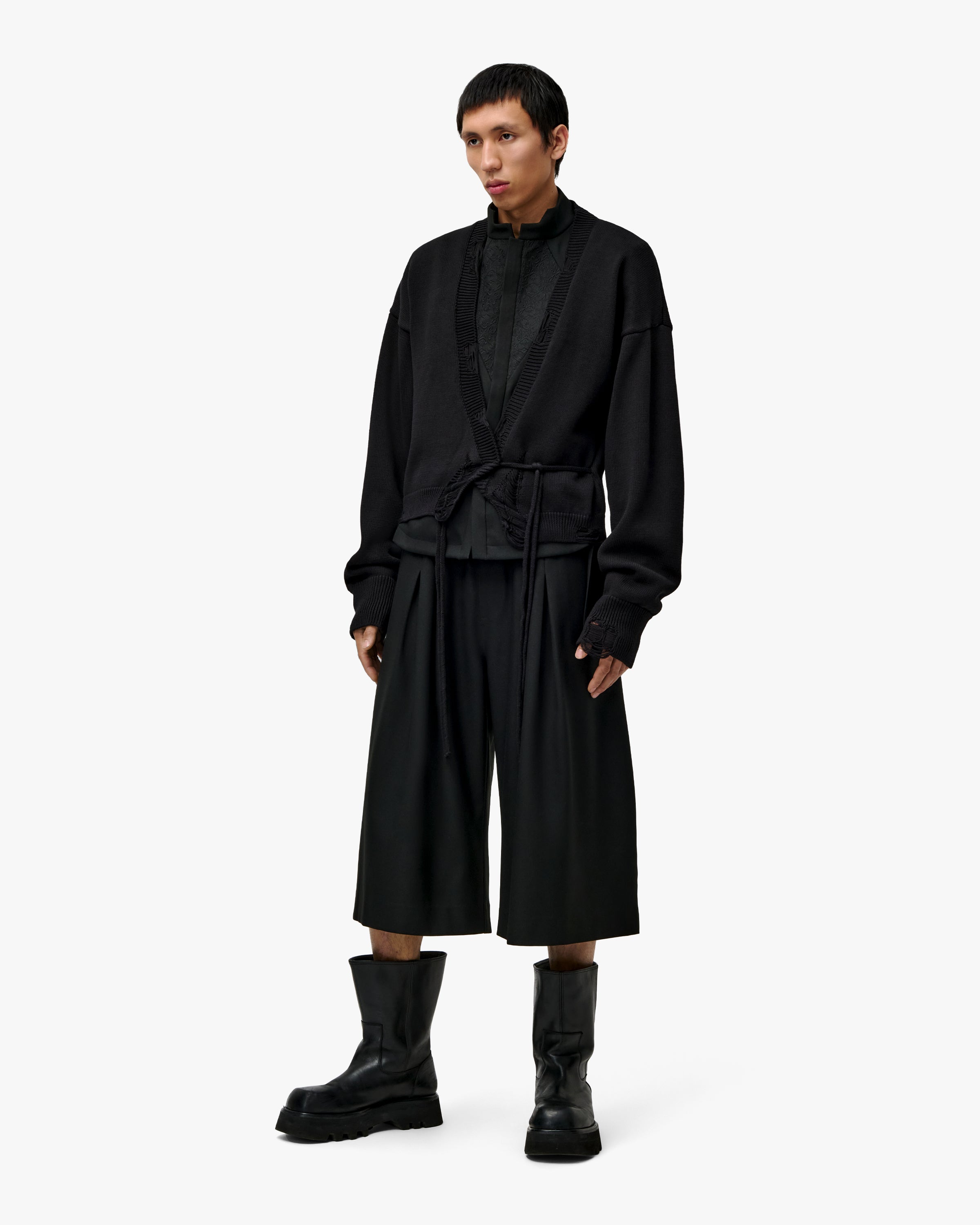 'KIKI' ENTITY KIMONO CARDIGAN - BLACK