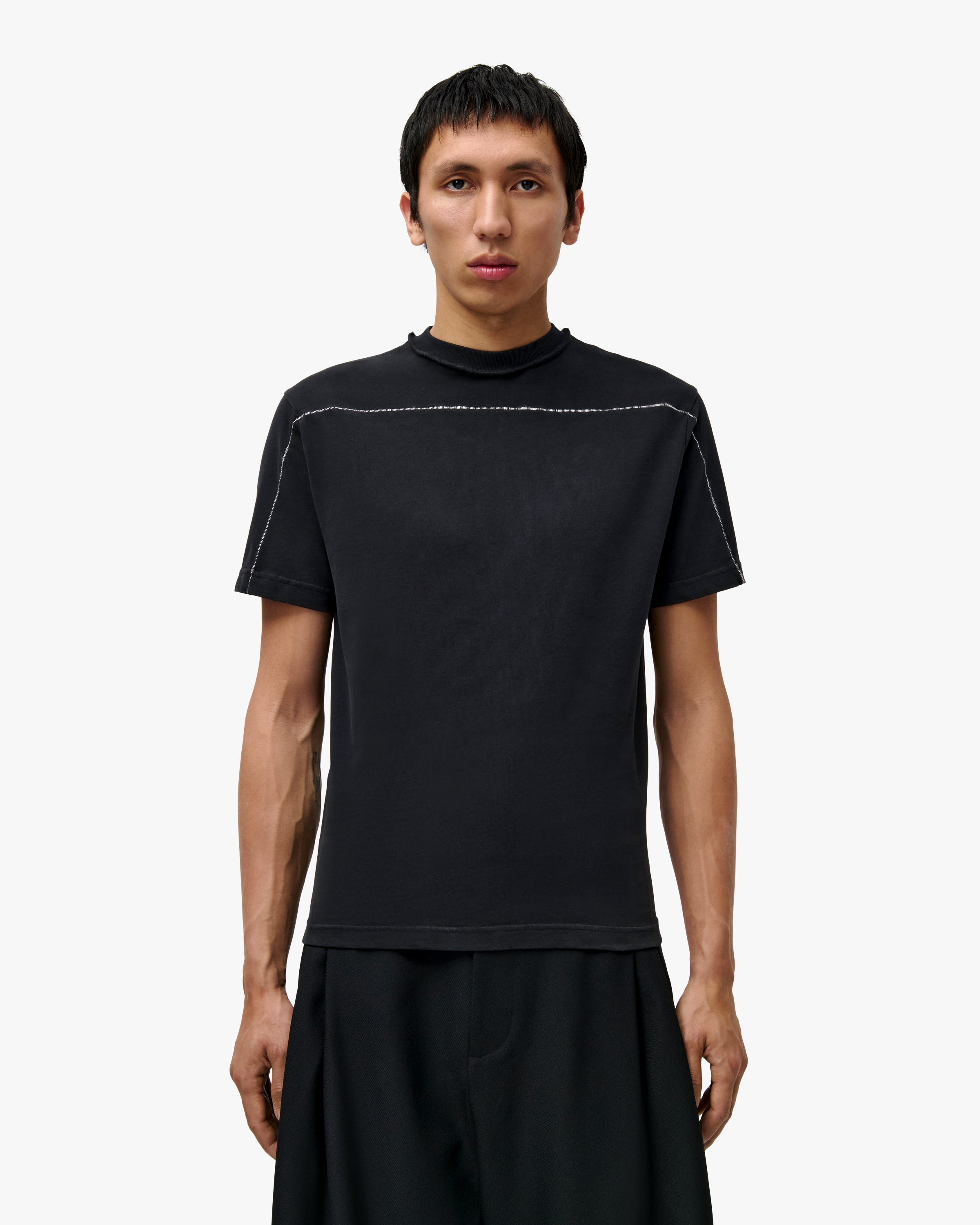'LATIF' FITTED T-SHIRT – WASHED BLACK