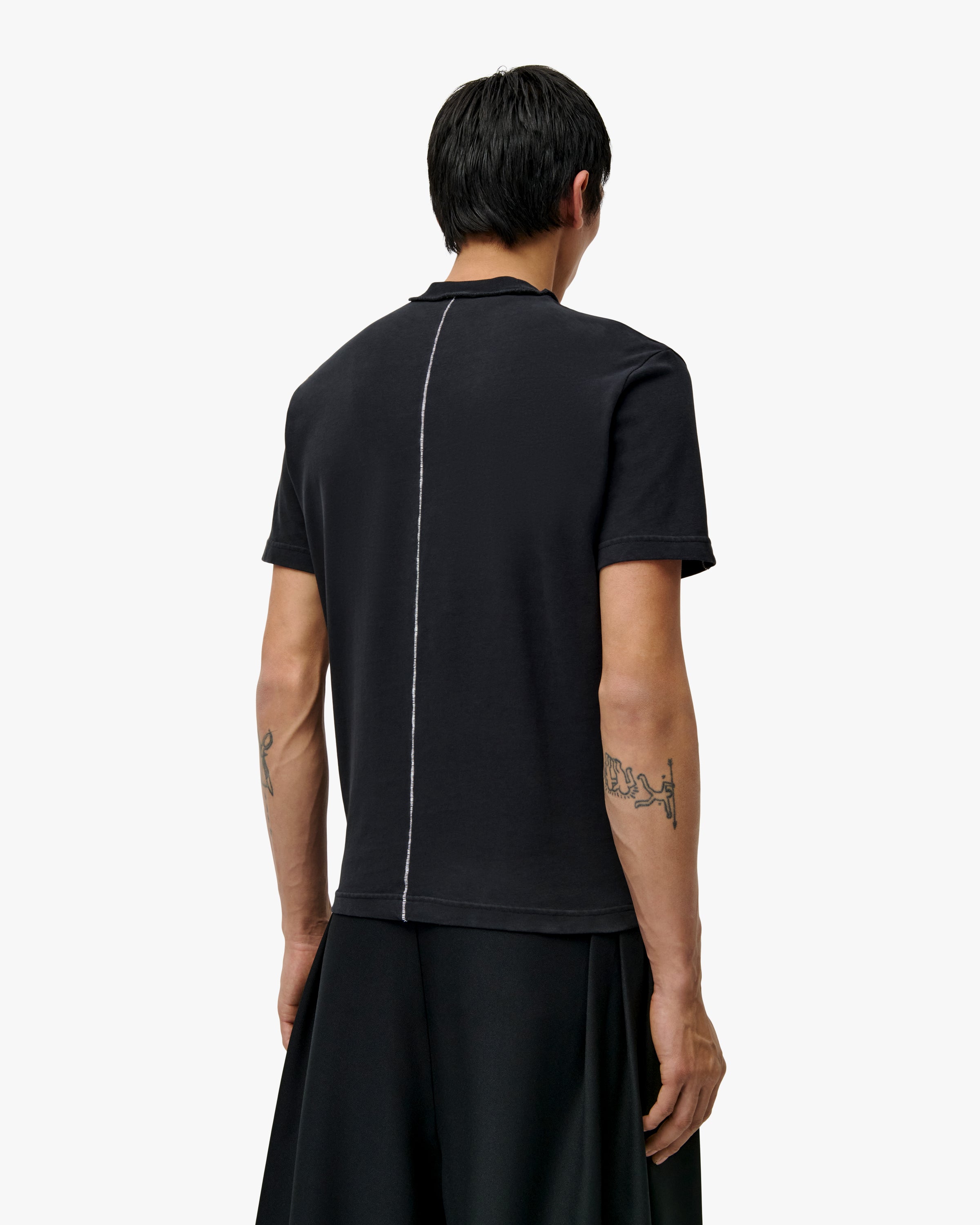 'LATIF' FITTED T-SHIRT – WASHED BLACK