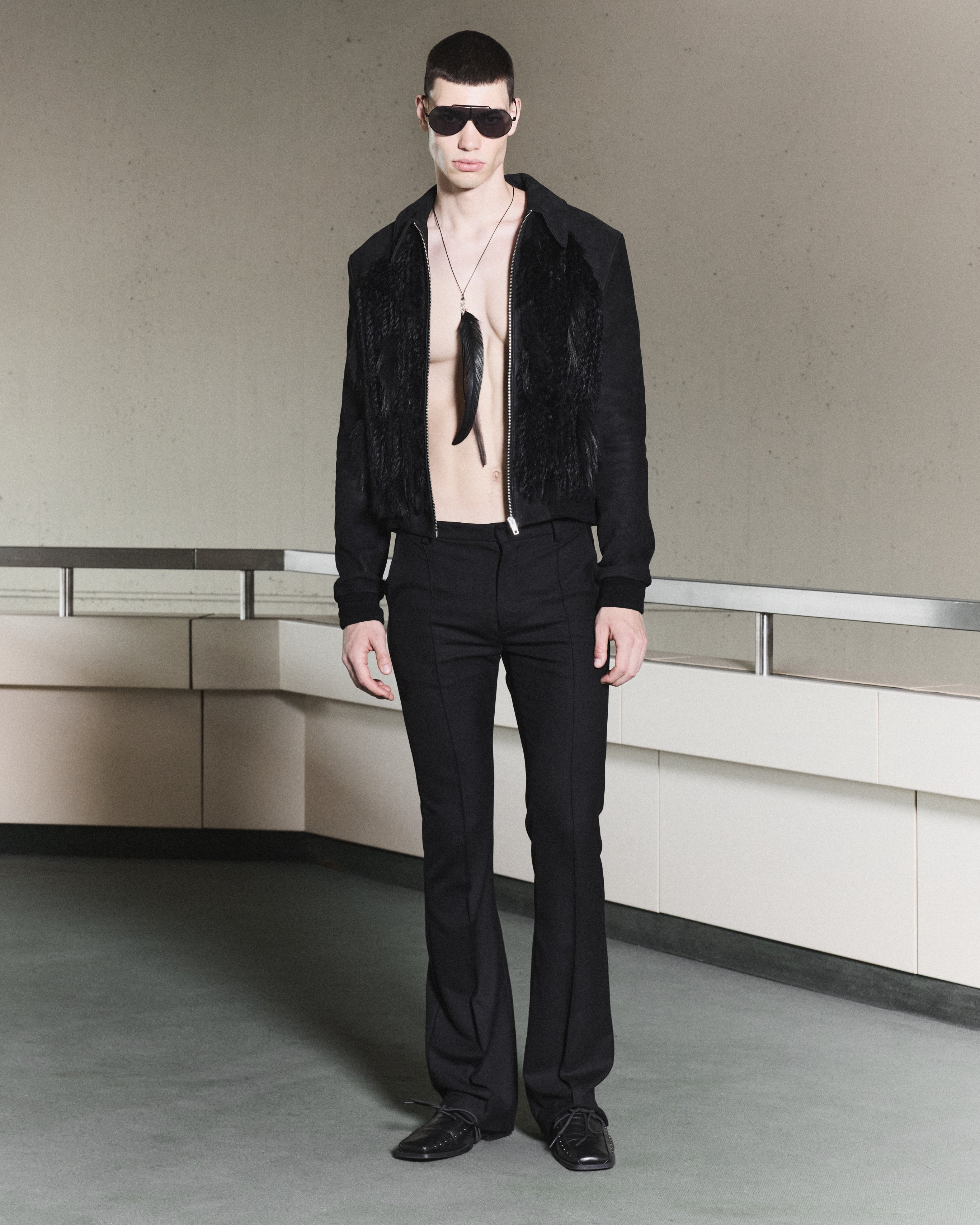 'BLAIR' UPCYCLED BUNNY JACKET – BLACK
