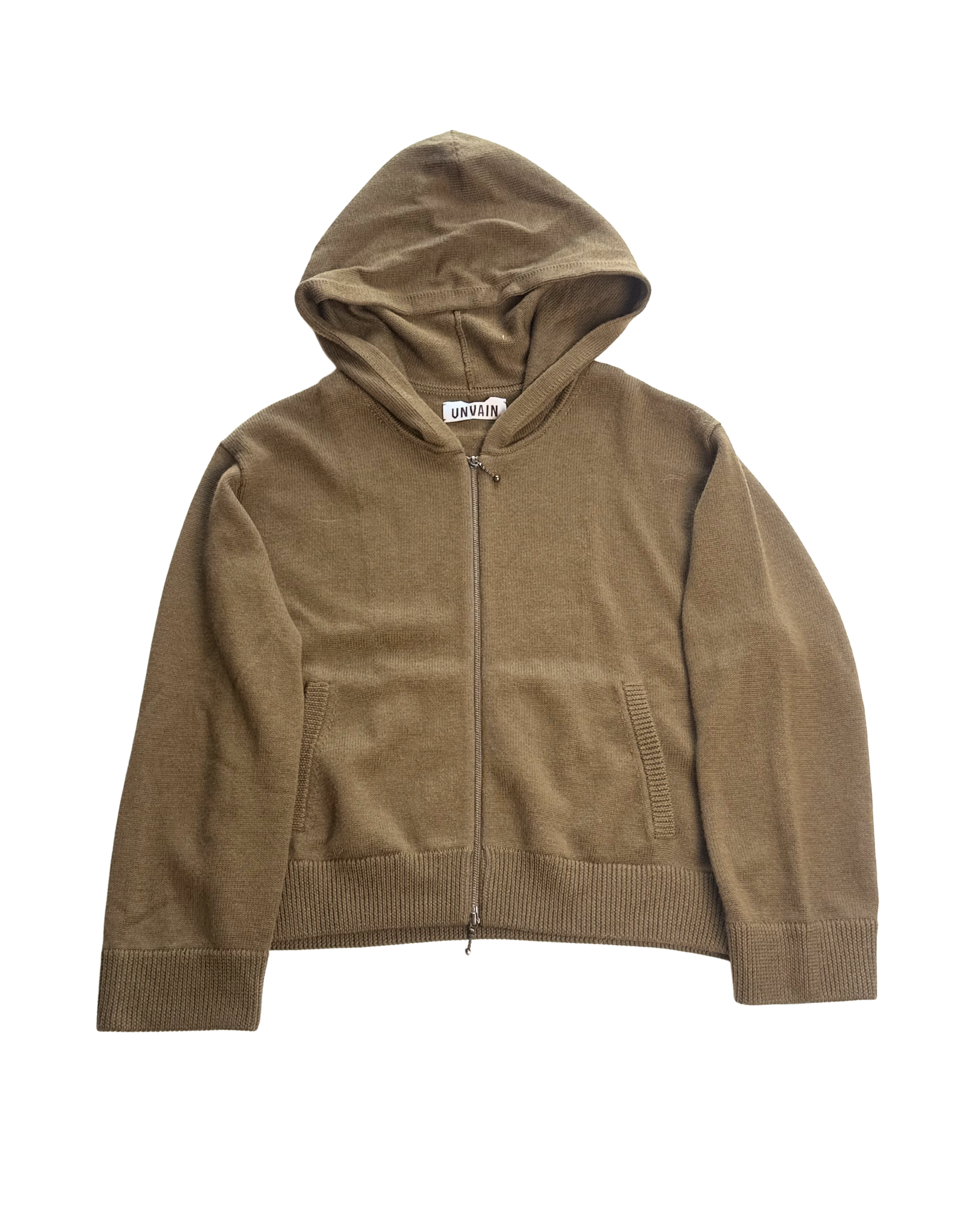 017 MERINO WOOL KNIT ZIPPER – TAN