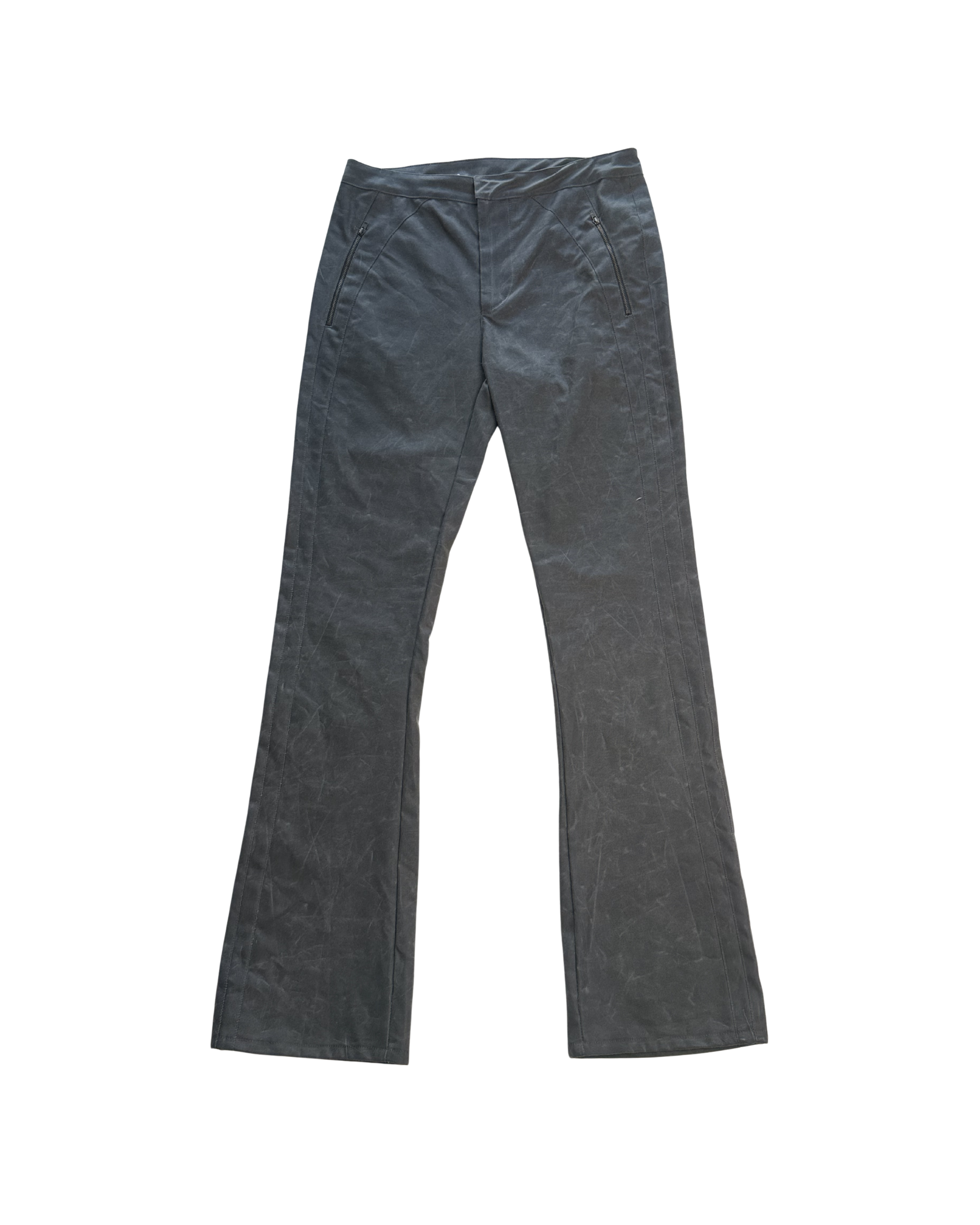 045 WAXED PANTS – GREY