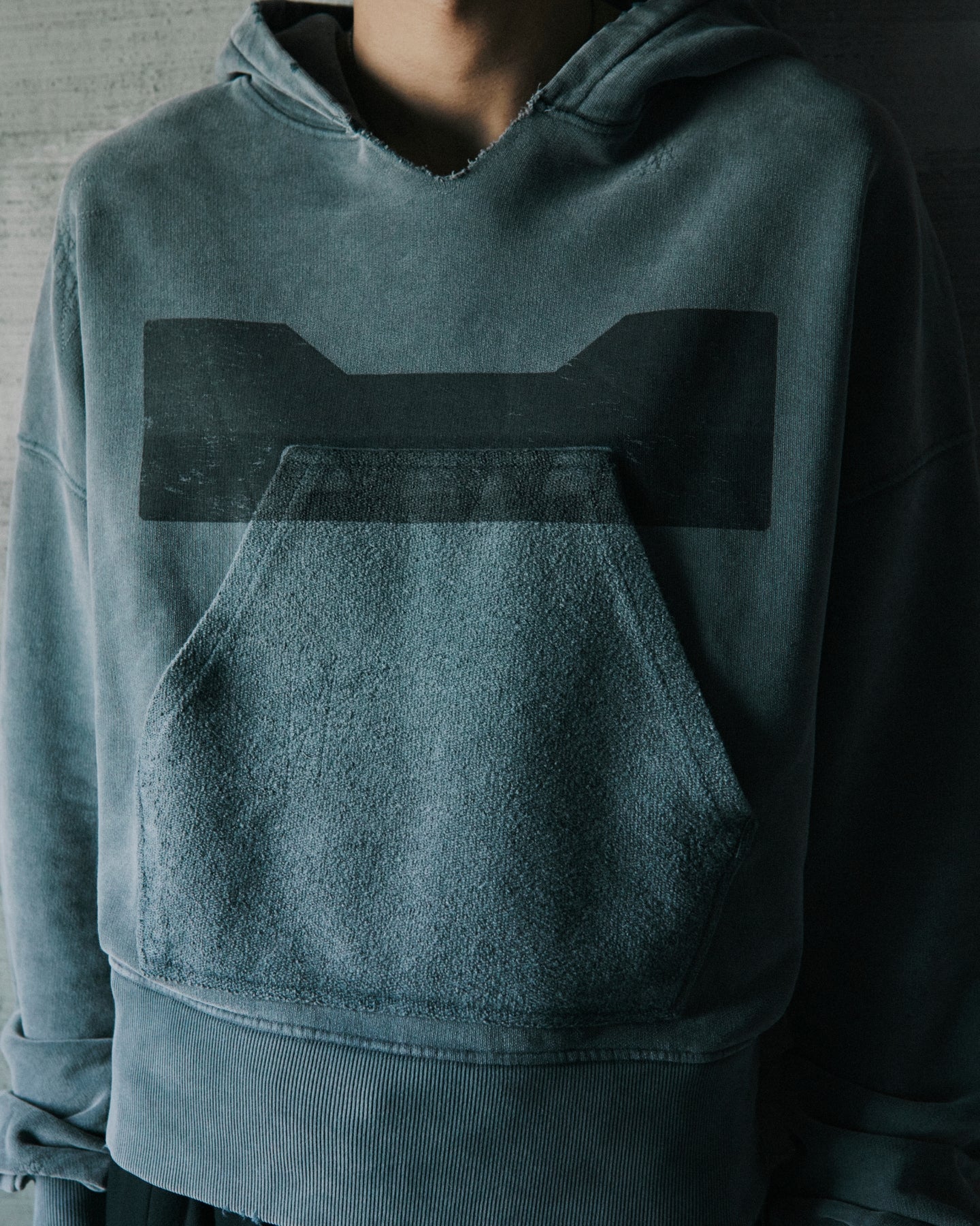 Logo Hoodie - Washed Grey