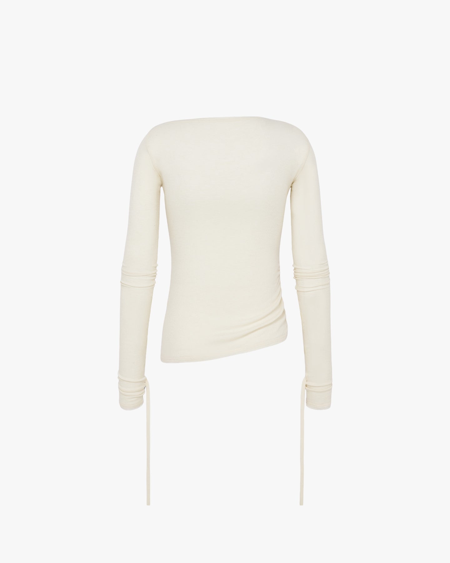 'TYRON' MENS DRAPED LONGSLEEVE – AGED WHITE