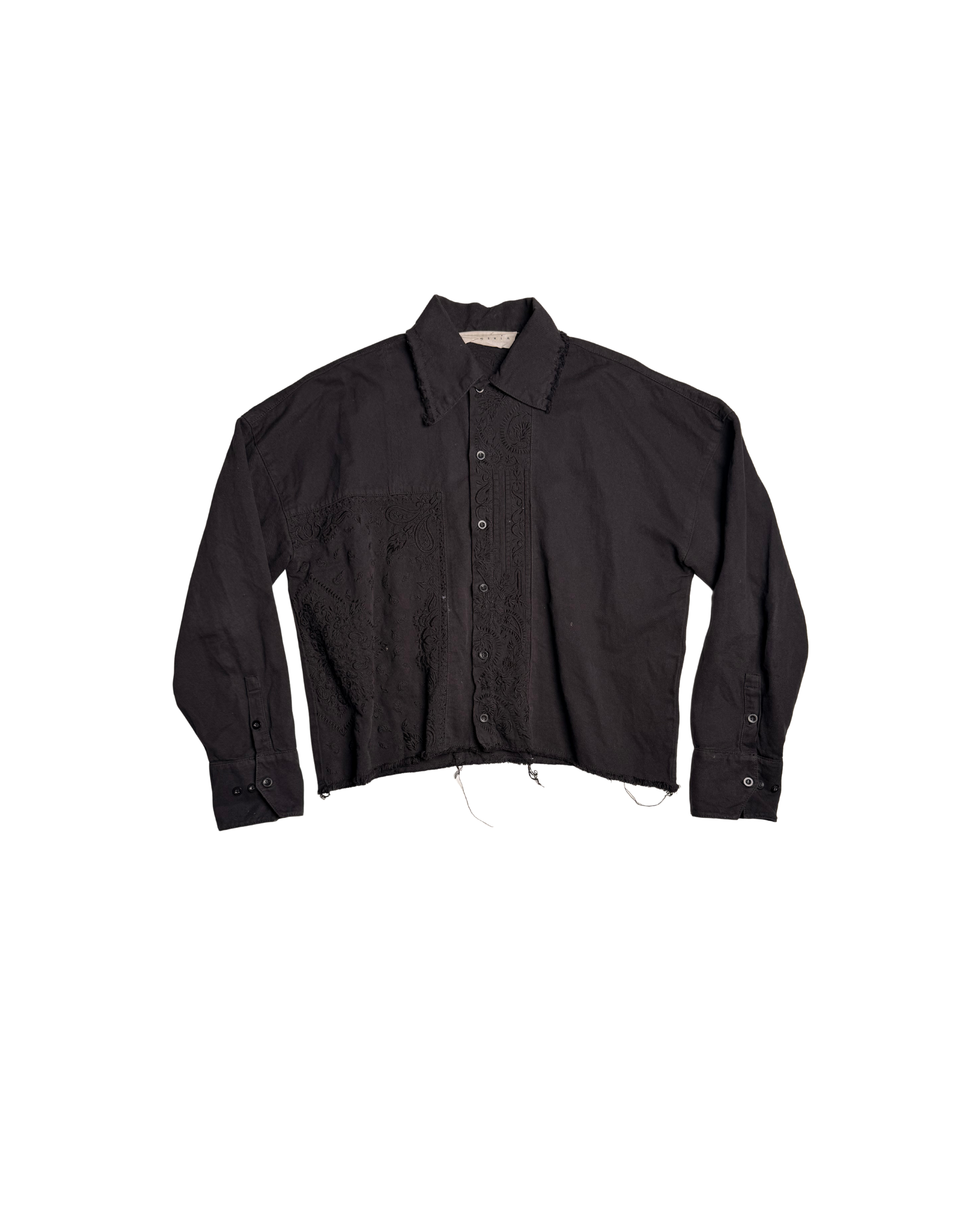 061 EMBROIDERED SHIRT– BLACK