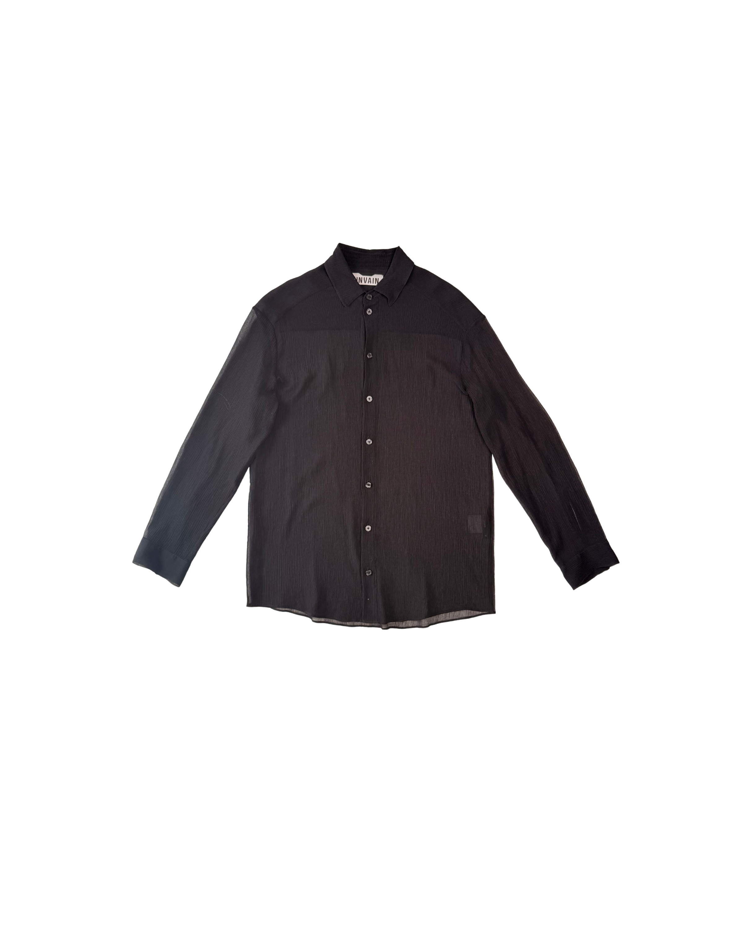 266 BLACK SHEER SHIRT