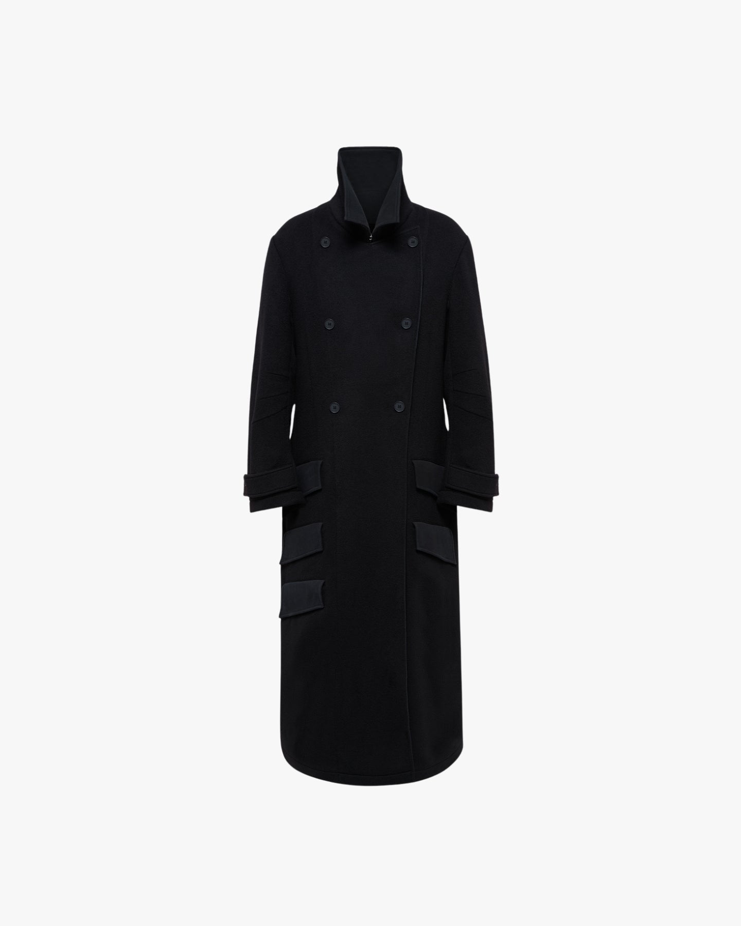 'DAMIR' WOOL COAT – BLACK