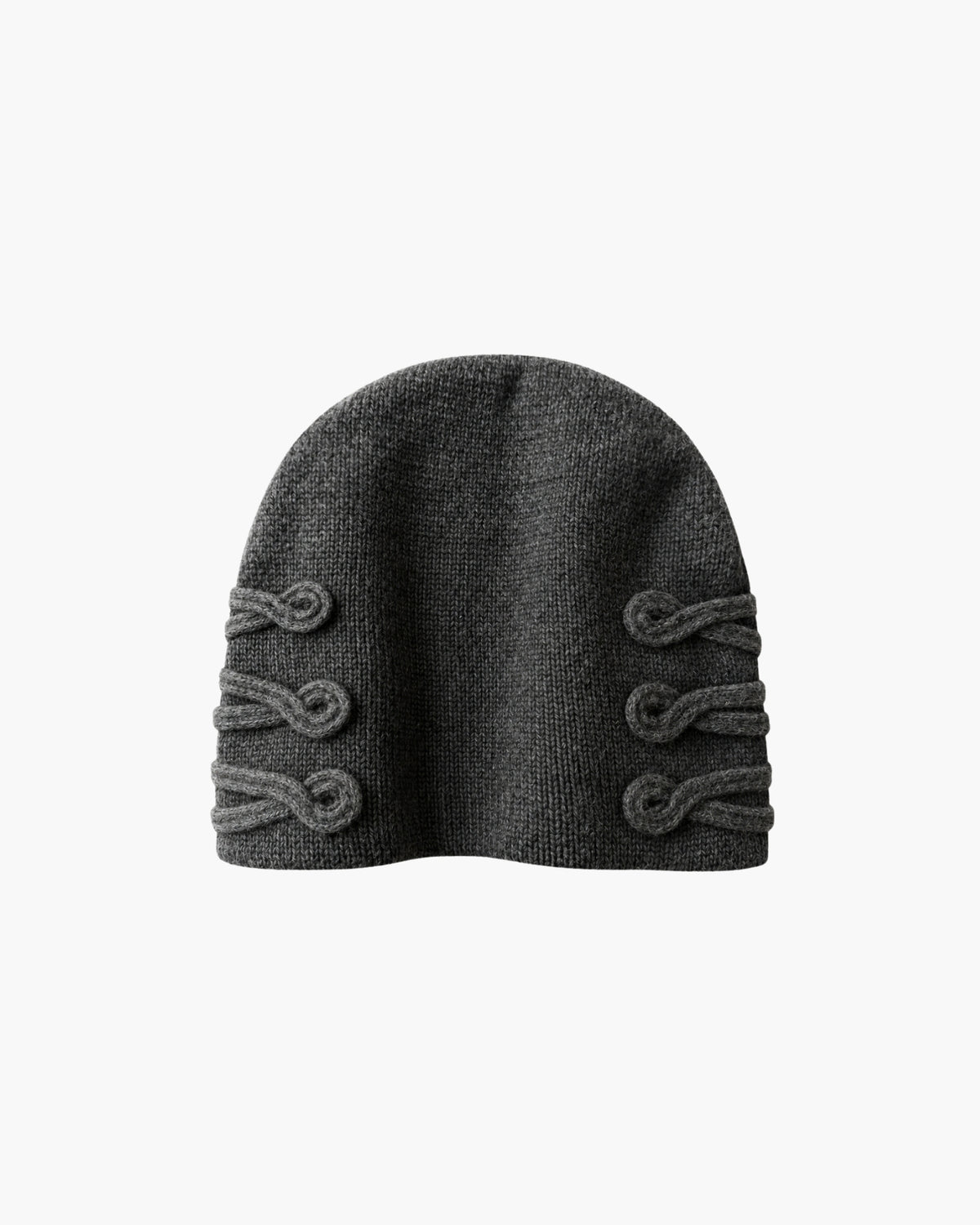 'AMON' LACING BEANIE – WASHED GREY