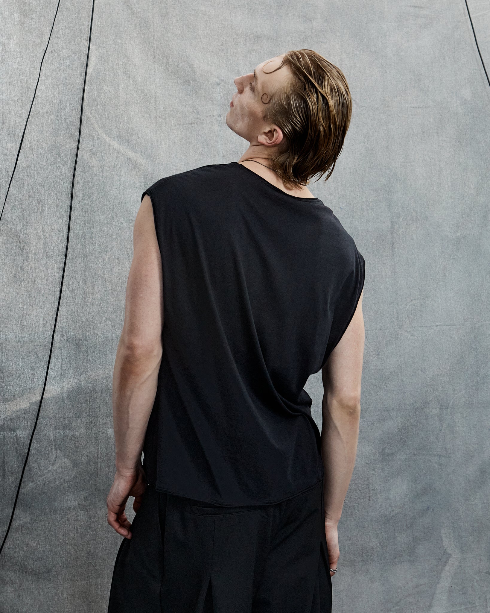 Entity Semi-Sheer Sleeveless - Black