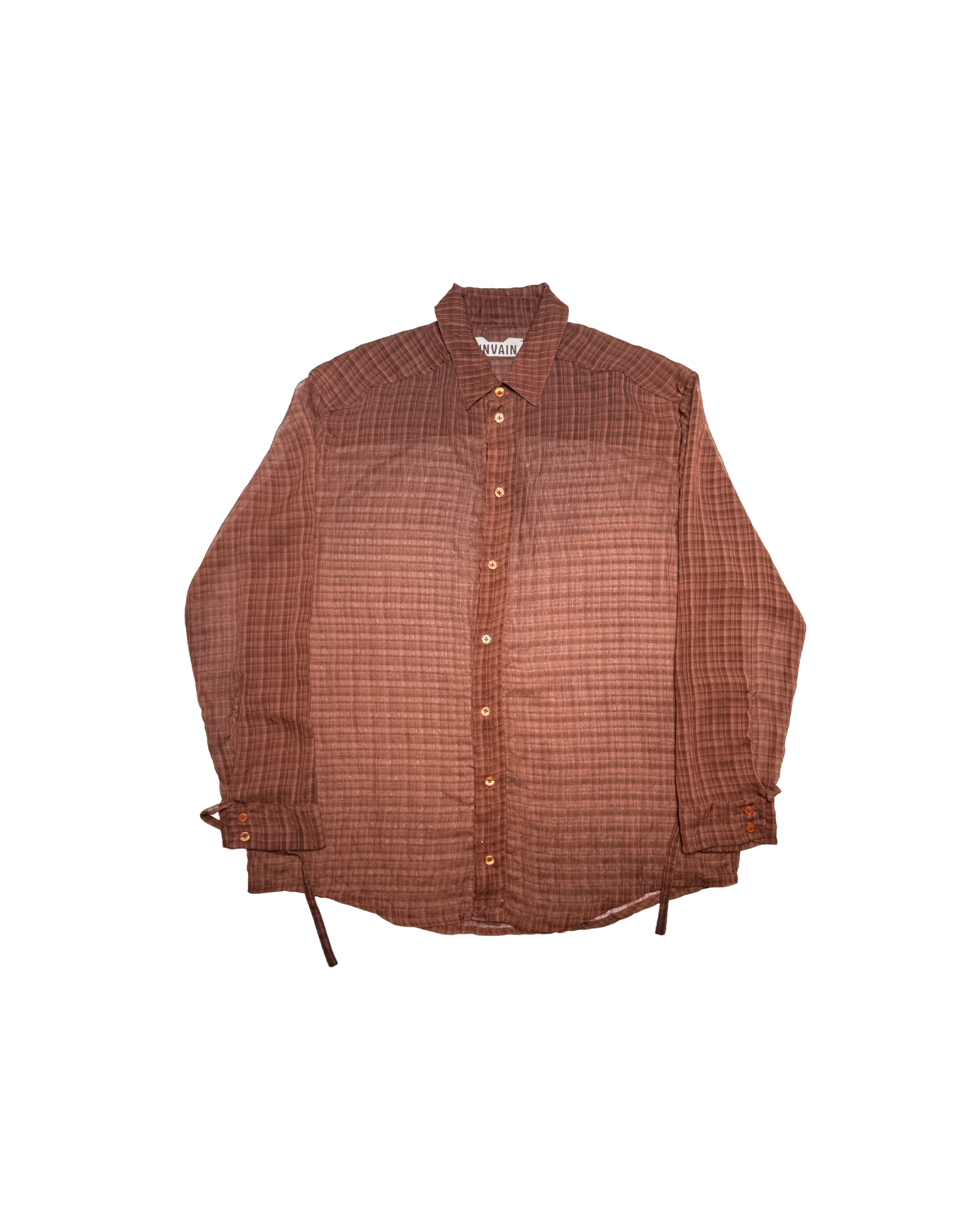 264 BROWN SHEER SHIRT