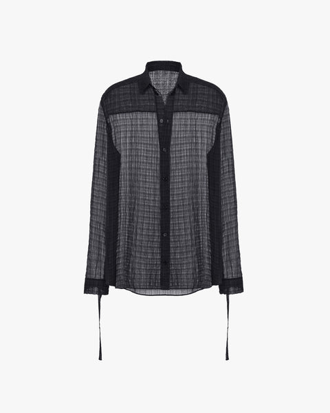 OSMIN' SHEER SHIRT – BLACK