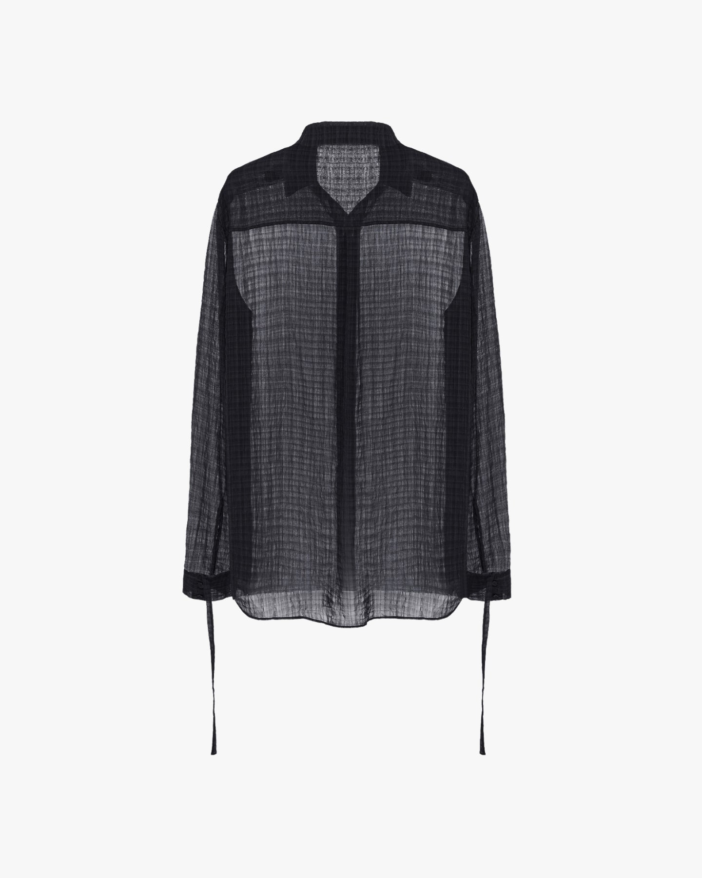 OSMIN' SHEER SHIRT – BLACK