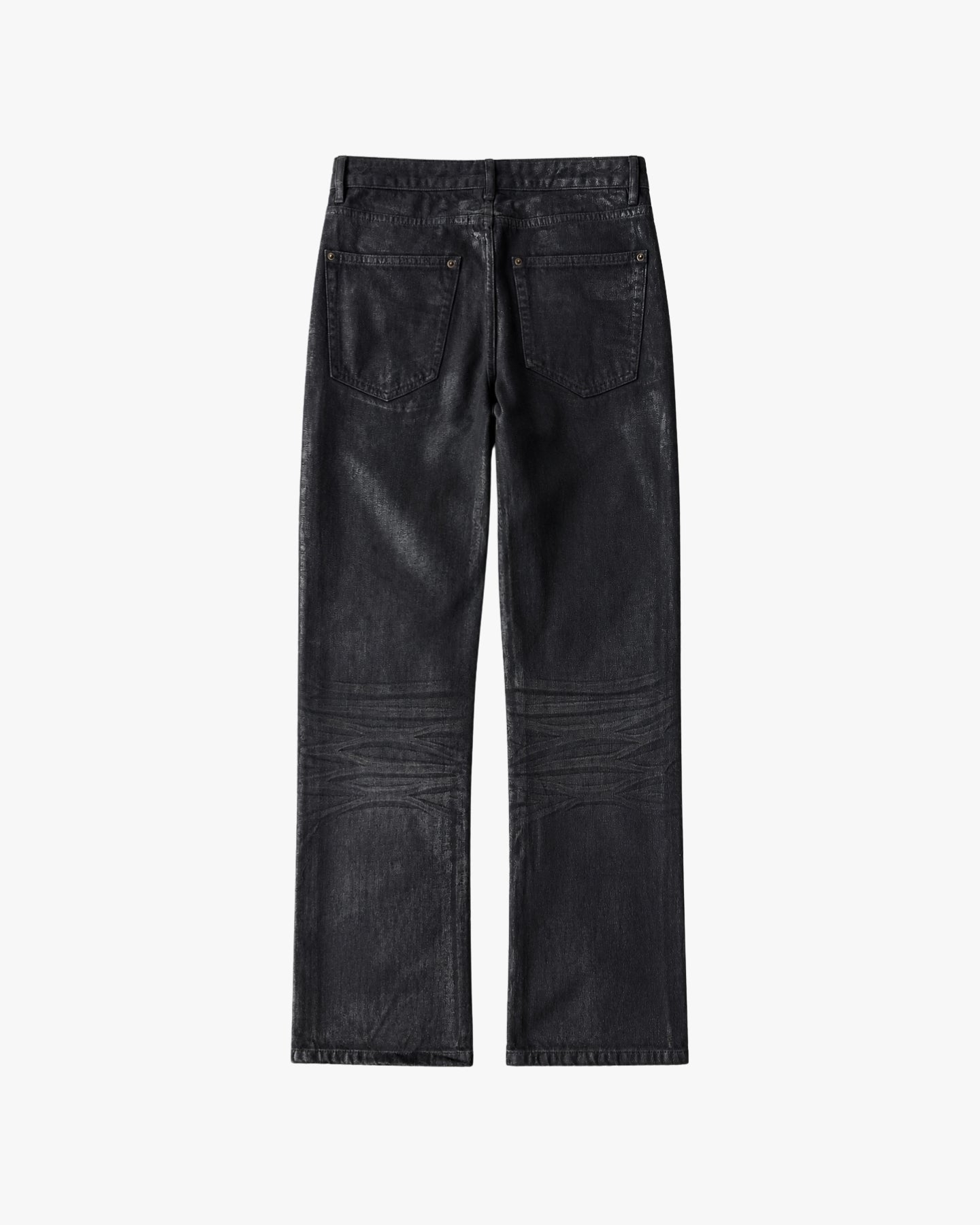 'RIAN' WAXED DENIM – BLACK