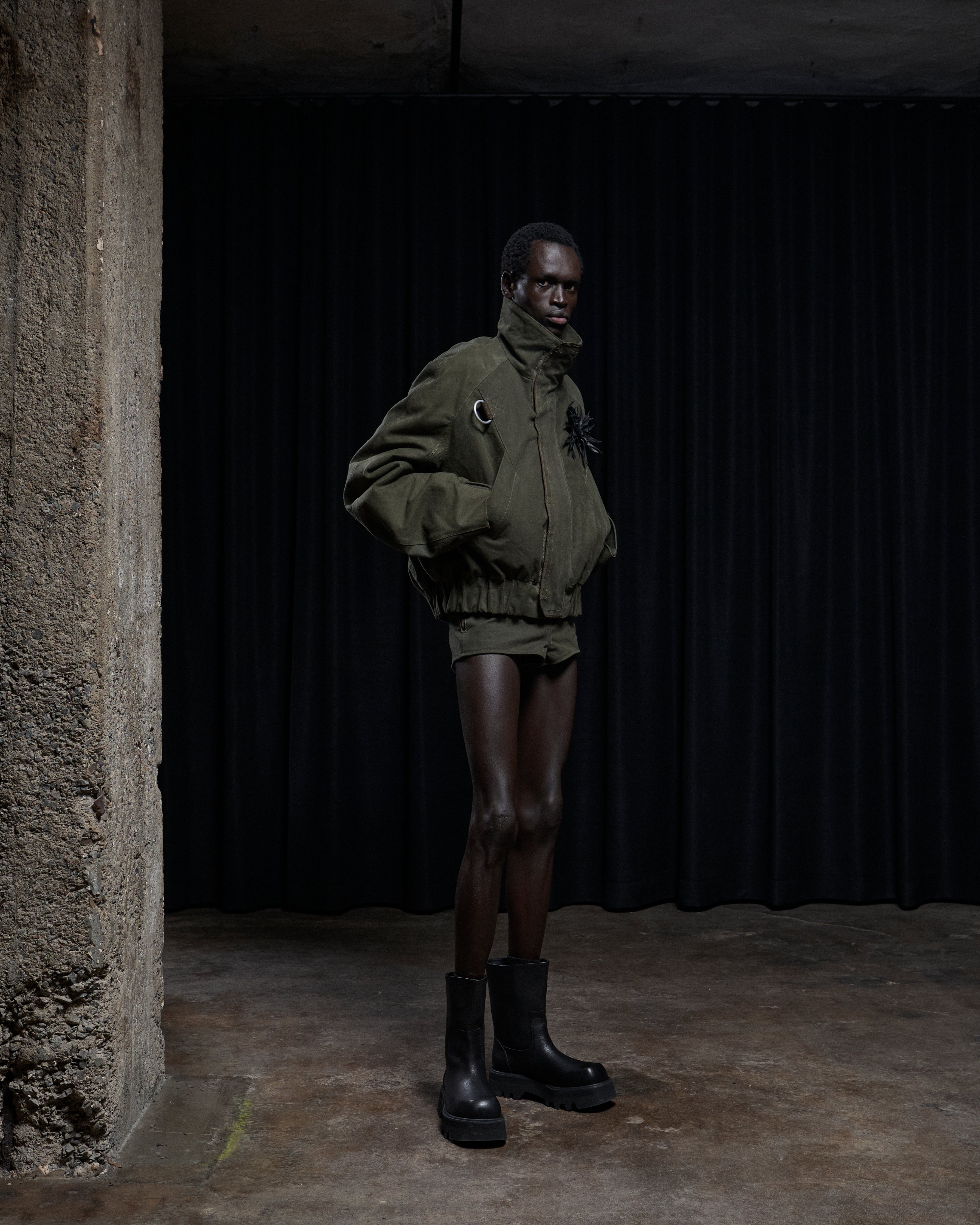 'KUBO' UPCYCLED SEABAG JACKET – OLIVE