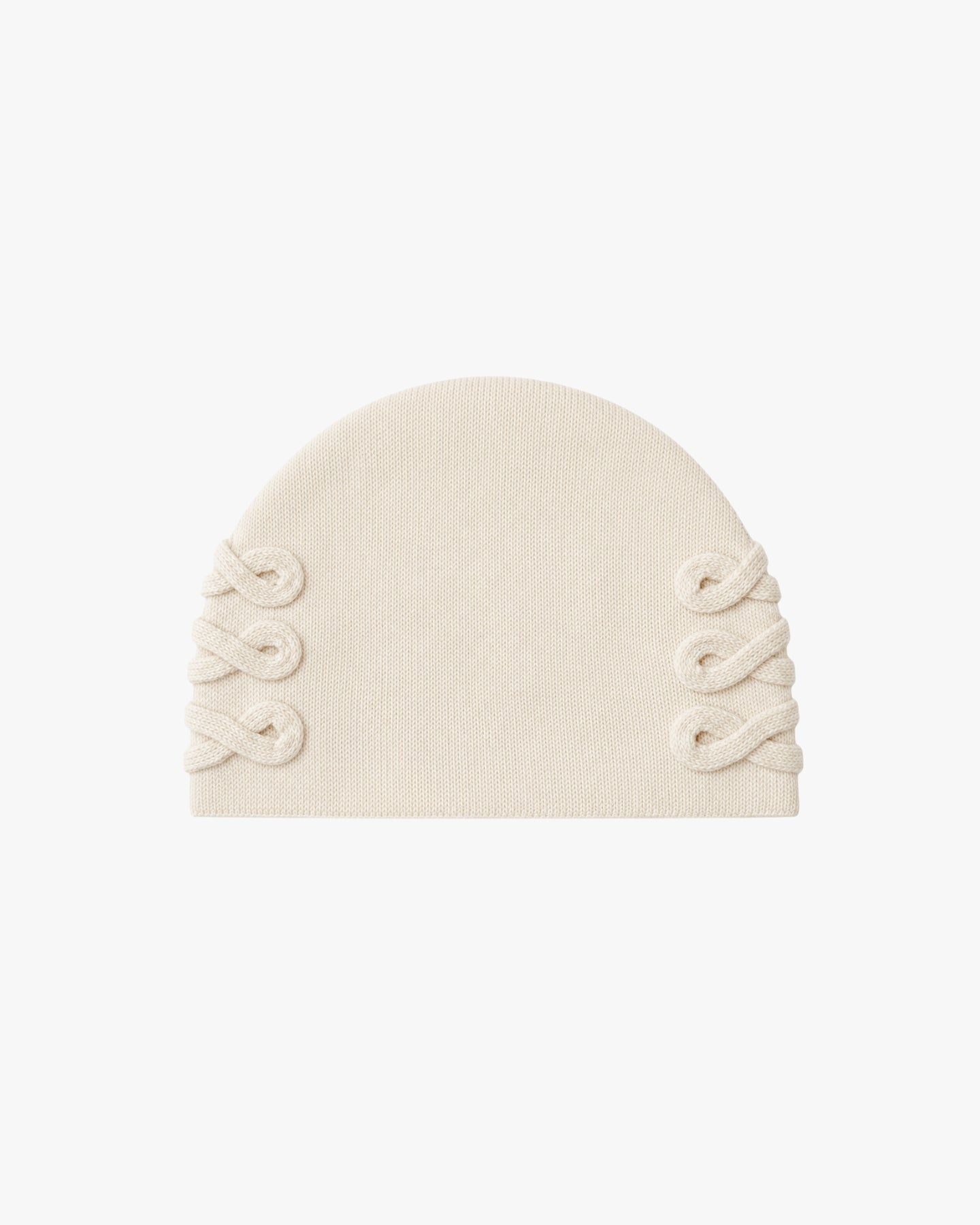 'AMON' LACING BEANIE – OFF WHITE