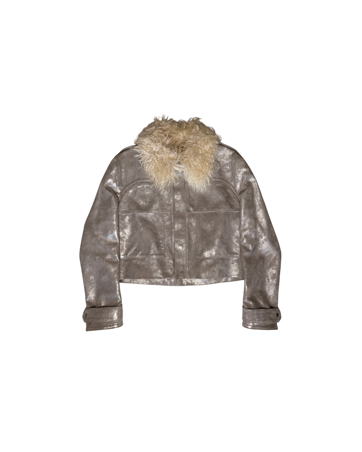 274 METALLIC-LEATHER JACKET