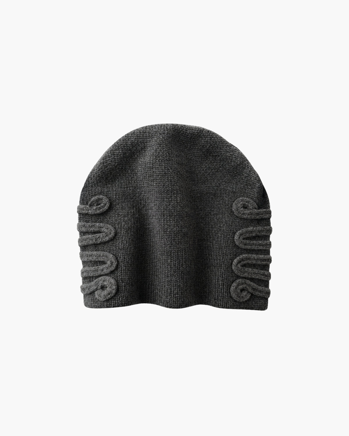 'AMON' LACING BEANIE – WASHED GREY