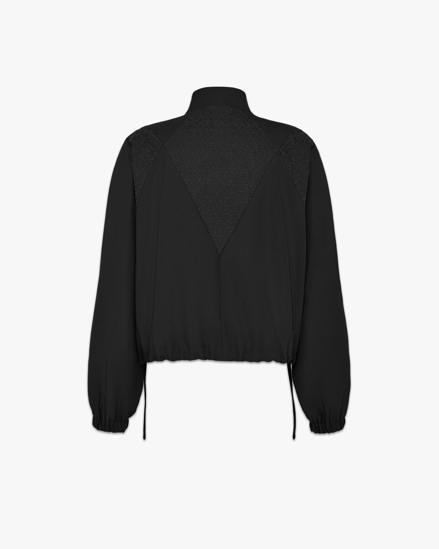 'AMIR' EMBROIDERED TRACK JACKET – BLACK